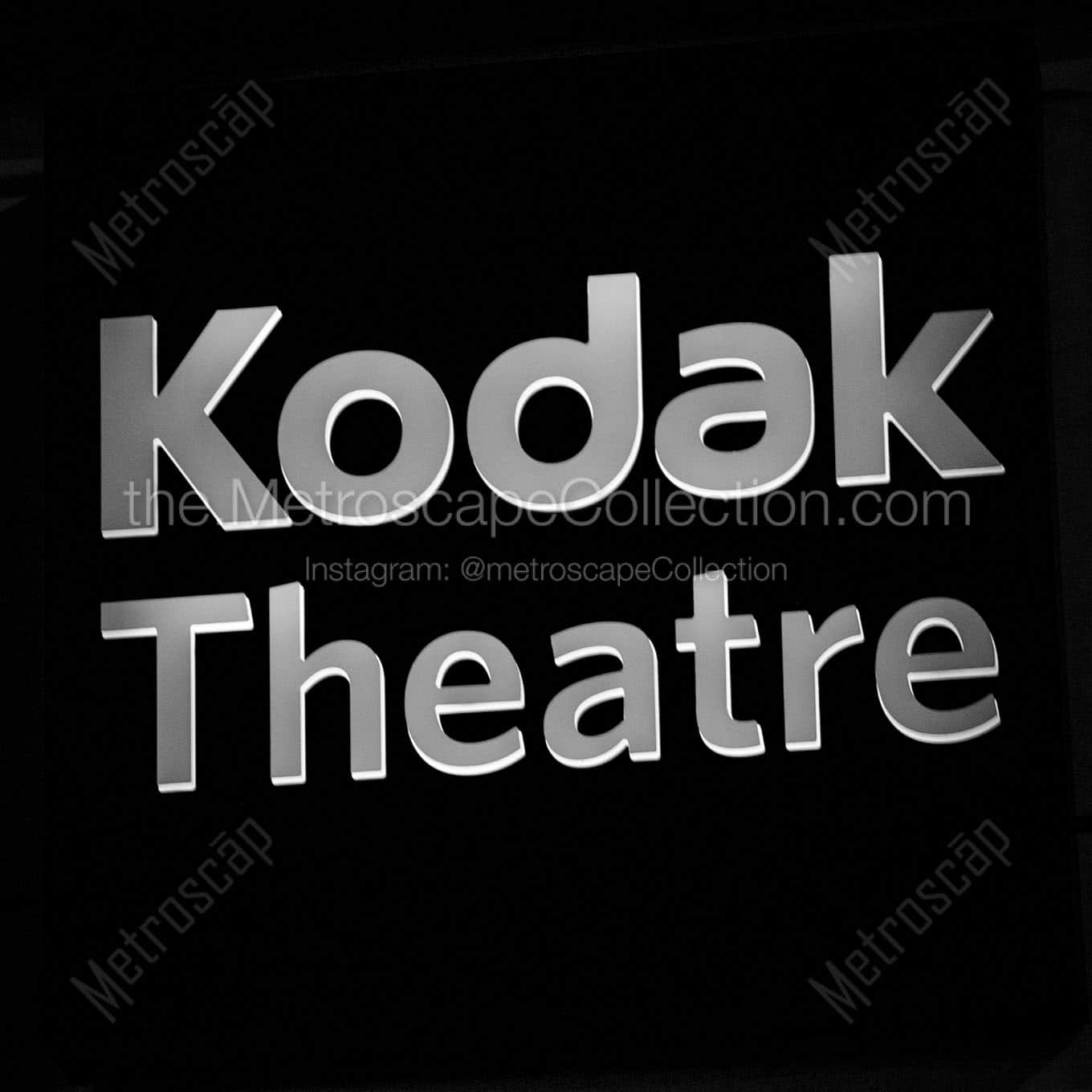 kodak theatre sign Black & White Office Art