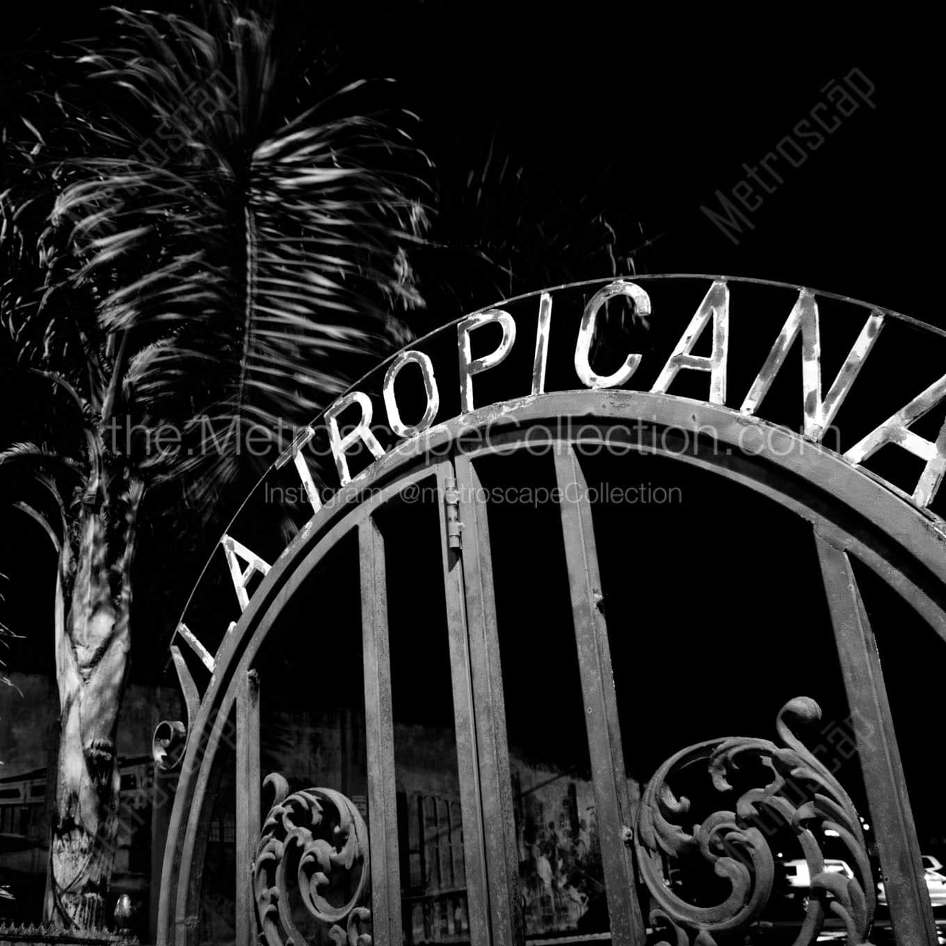 la tropicana gate ybor city Black & White Office Art