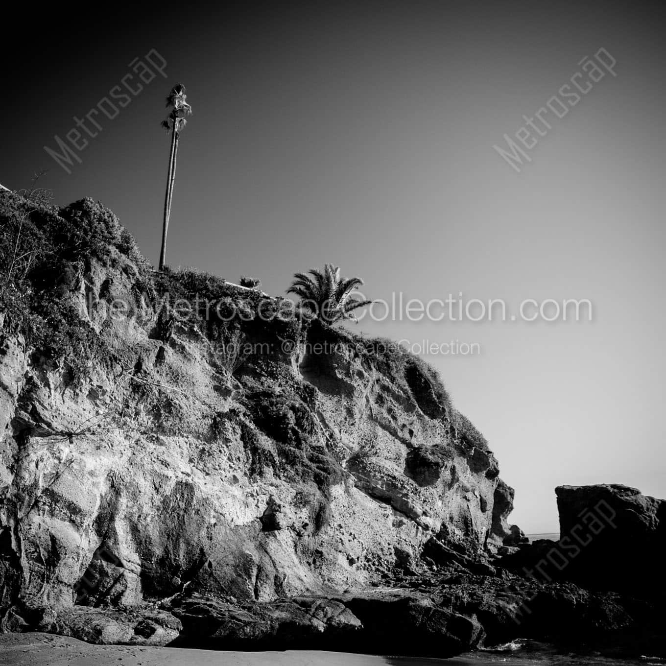 laguna beach skyline Black & White Office Art