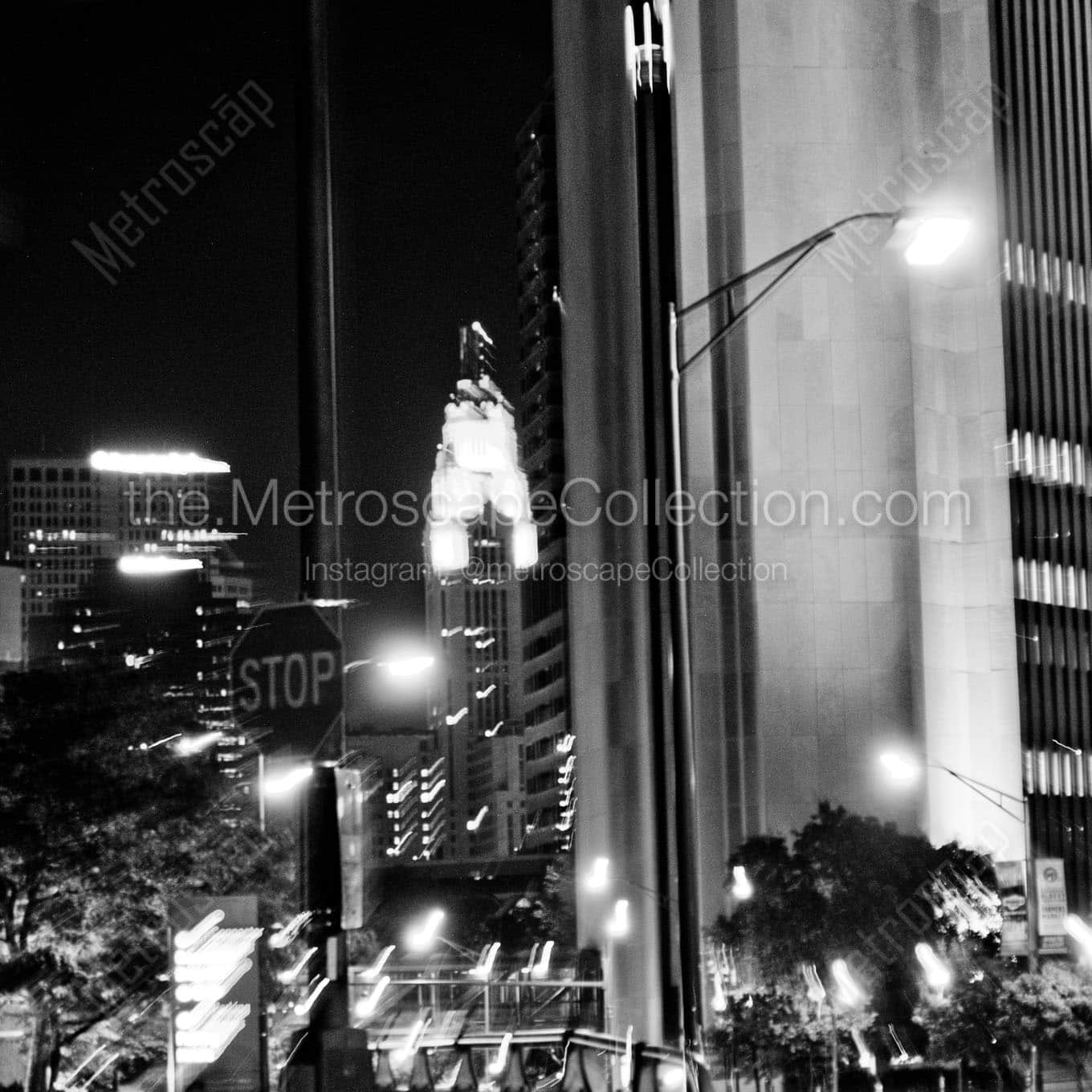leveque tower from north high street Black & White Office Art