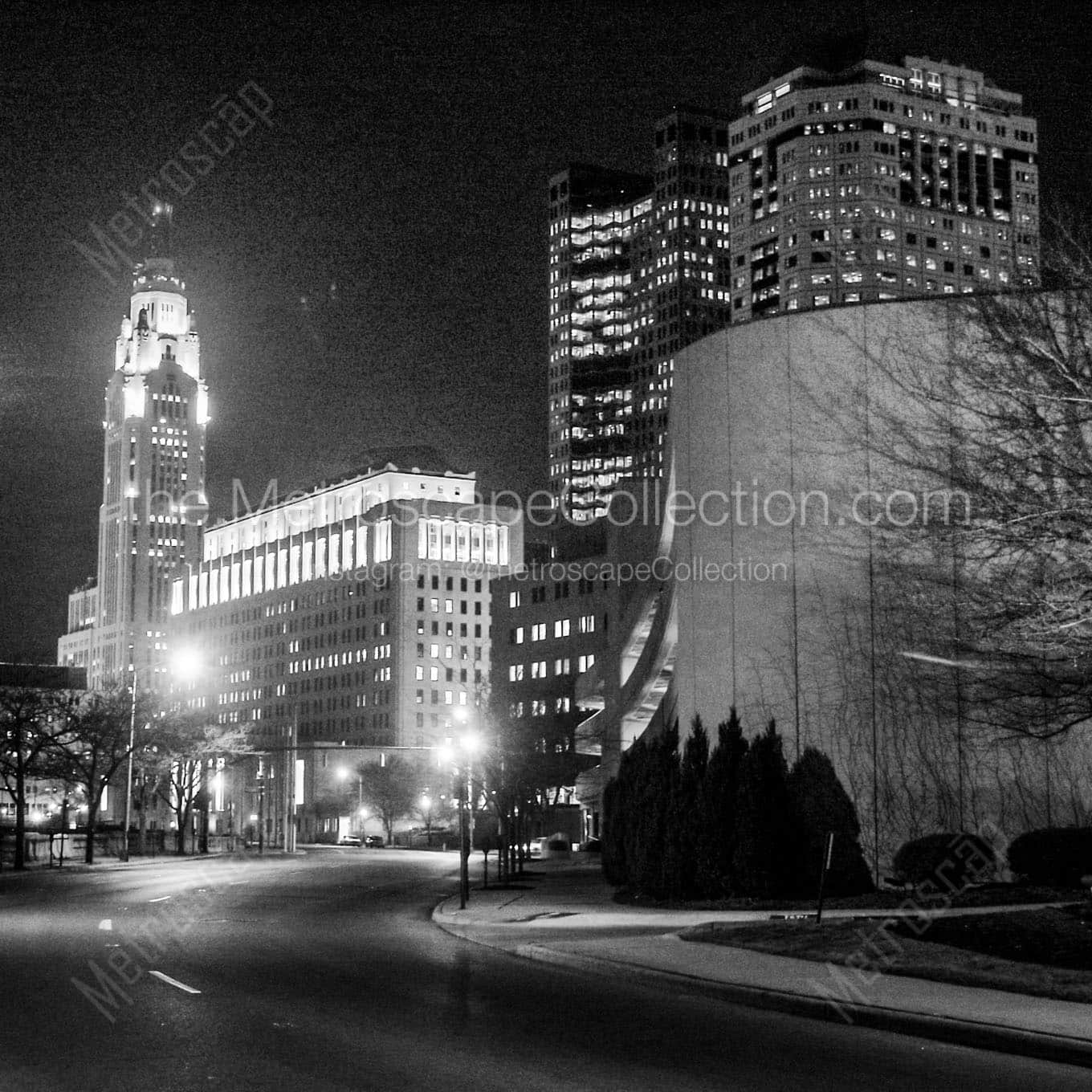 leveque tower ohio supreme court civic center drive Black & White Office Art
