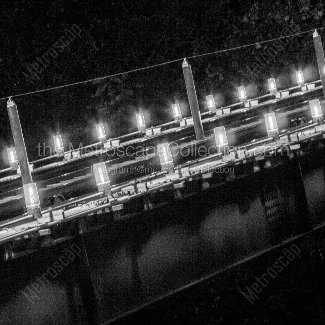 lights rails monongahela incline Black & White Office Art