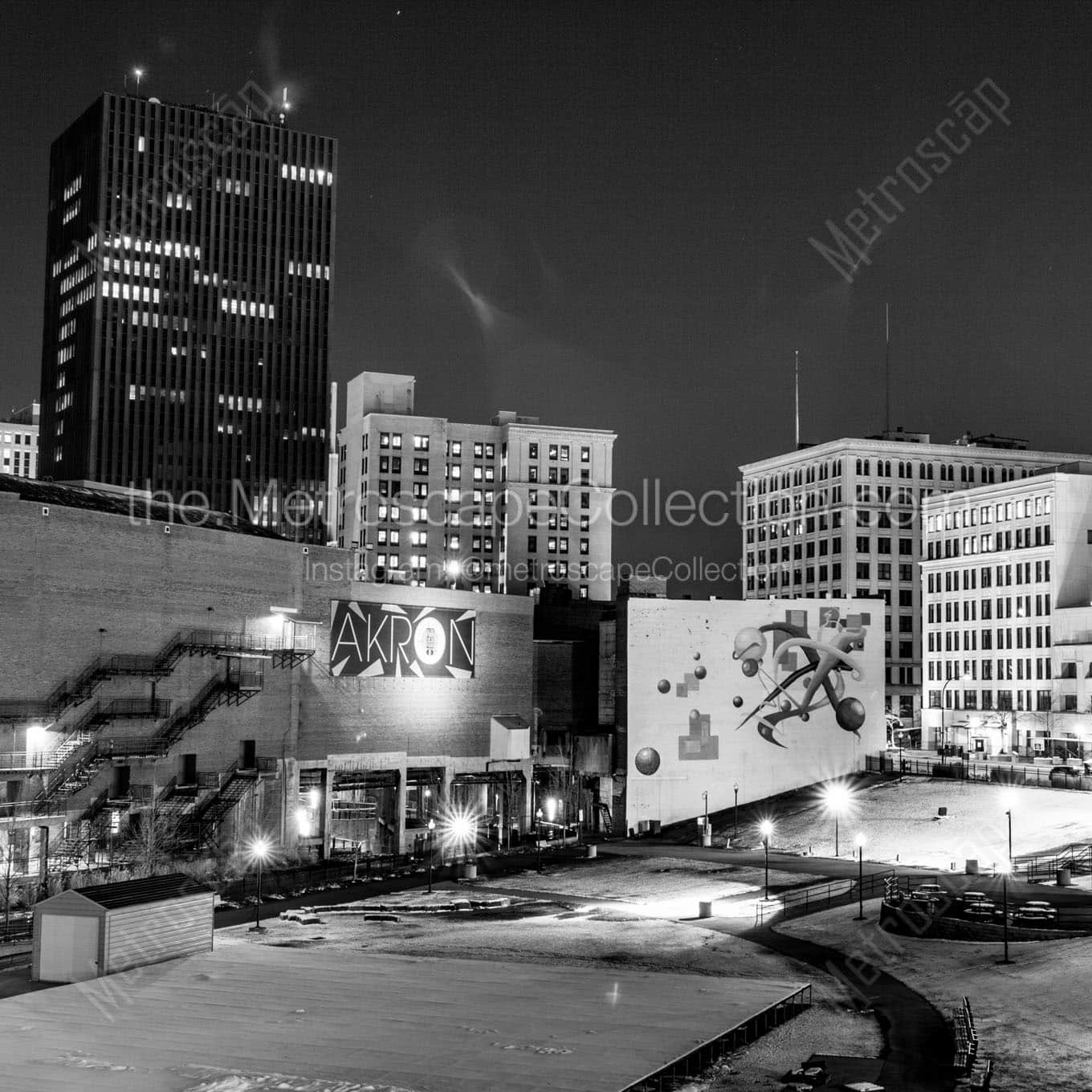 lock 3 park Black & White Office Art