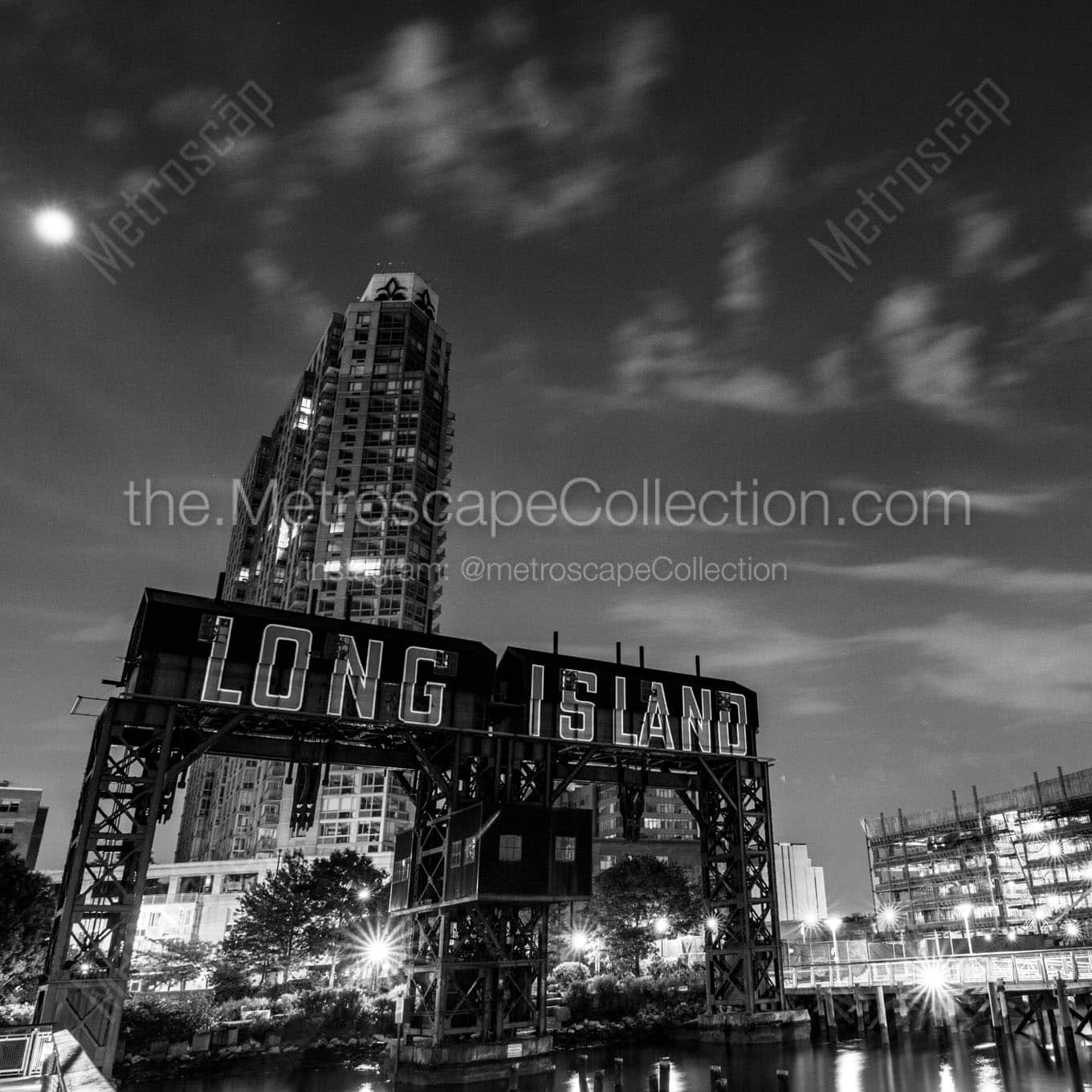 long island ferry dock Black & White Office Art