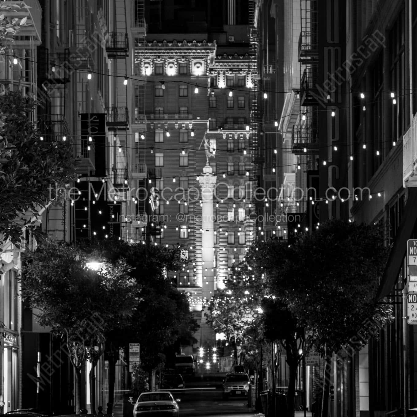 maiden lane night Black & White Office Art