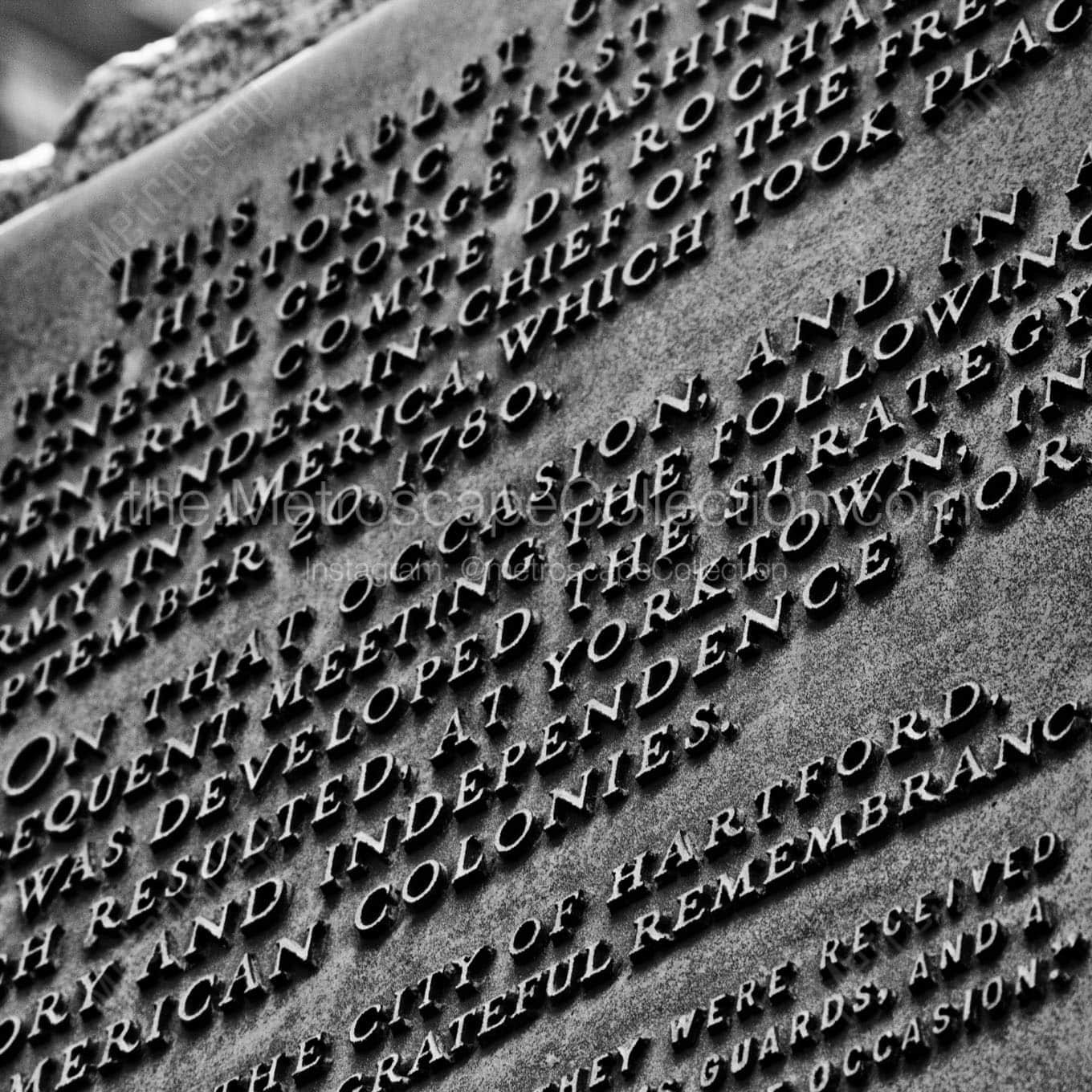 memorial scroll hartford old state house Black & White Office Art