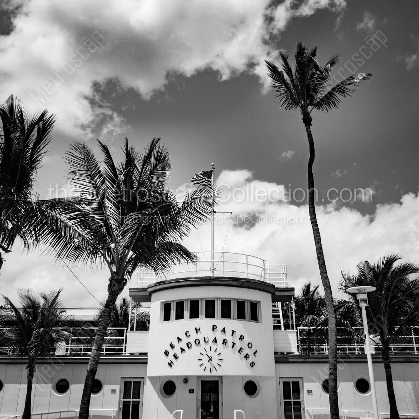 miami beach patrol headquarters Black & White Office Art