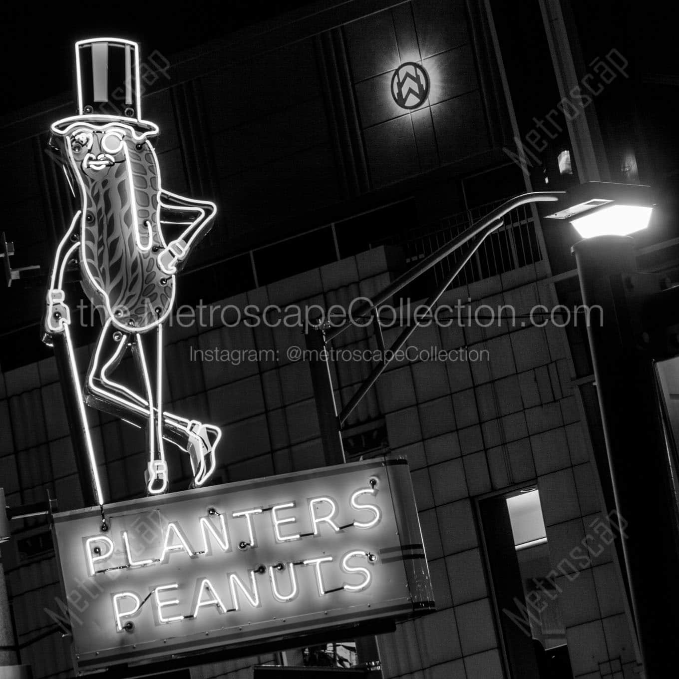 mr peanut sign south high street Black & White Office Art