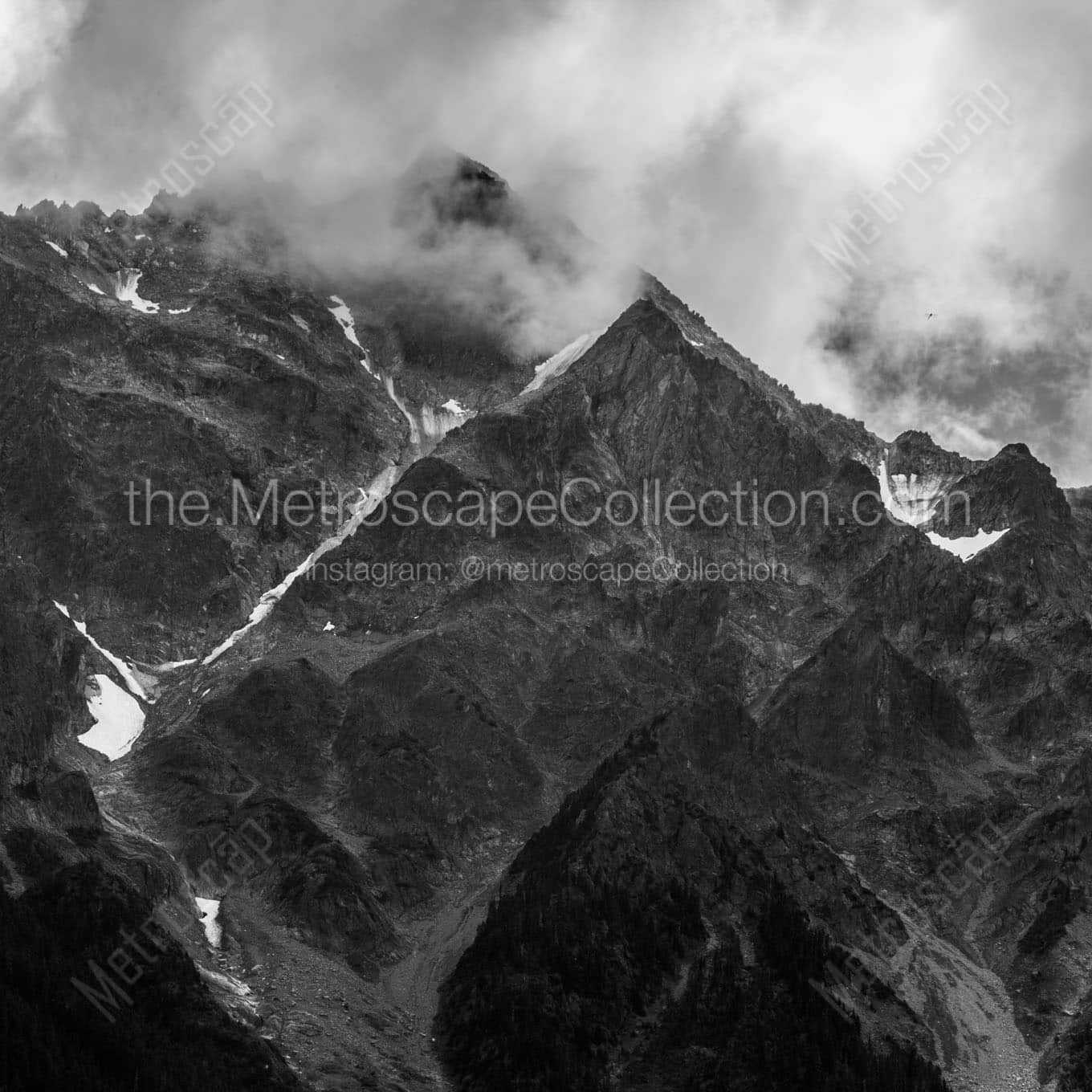 mt currie pemberton bc Black & White Office Art