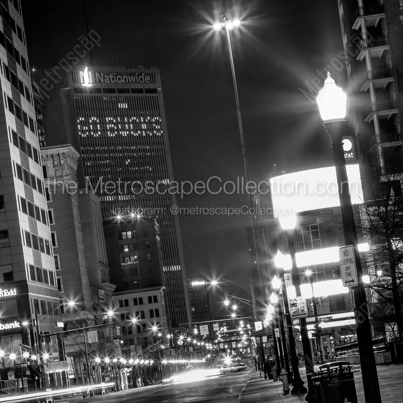 north high street go bucks nationwide building Black & White Office Art