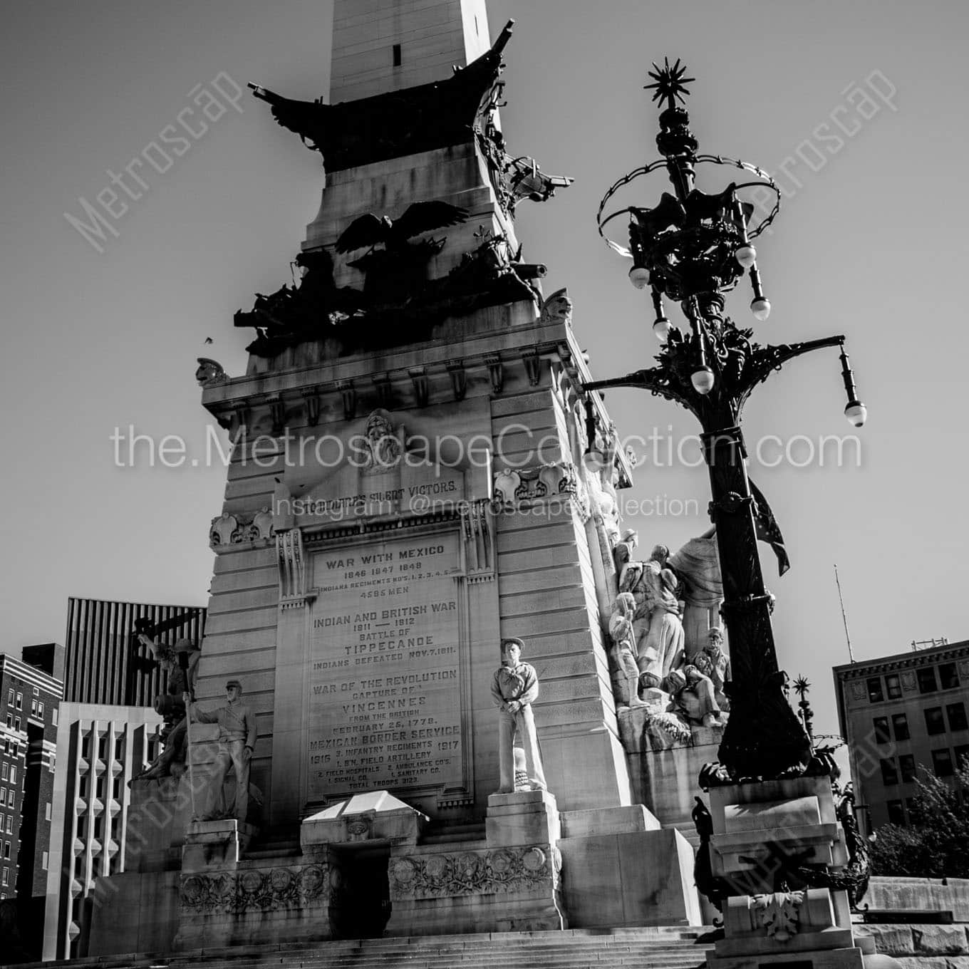 north side soldiers sailors monument Black & White Office Art