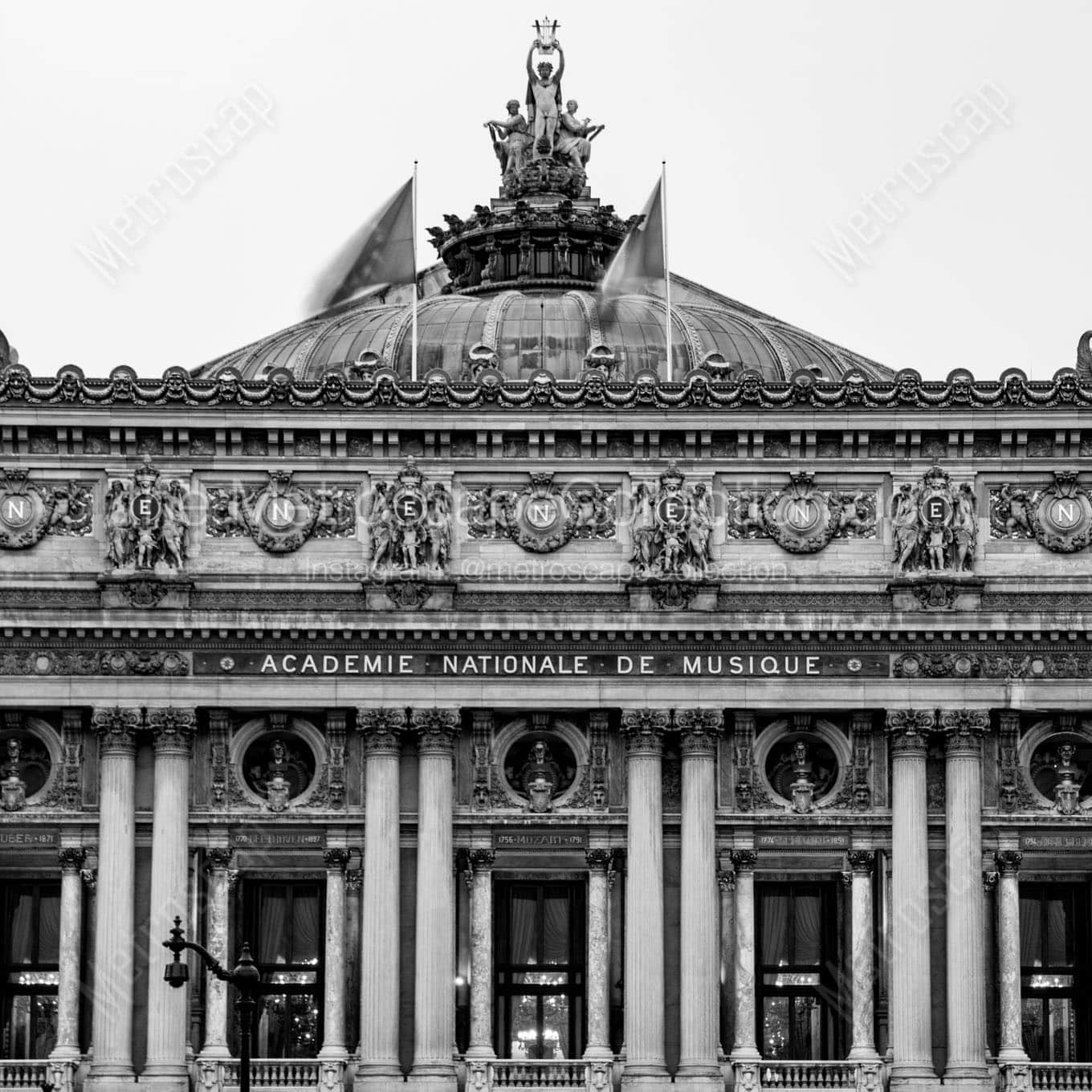 nouvel opera de paris Black & White Office Art