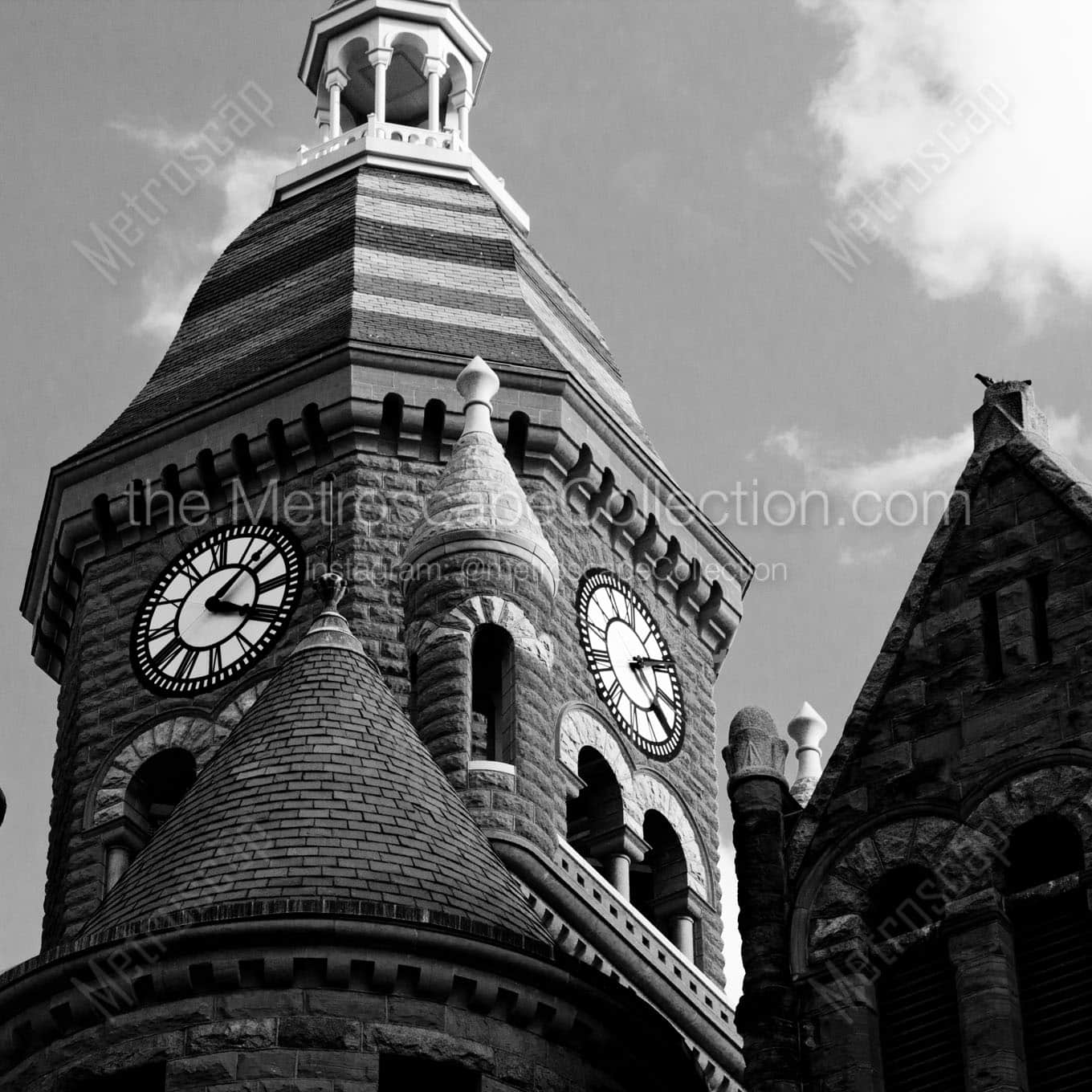 old red courthouse Black & White Office Art