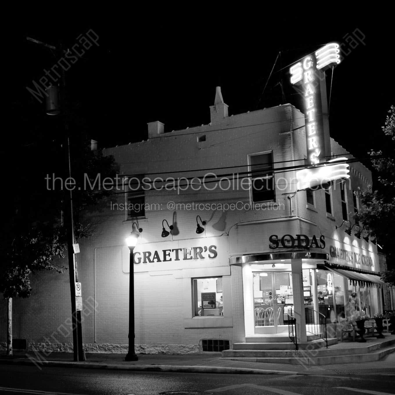 original greaters ice cream in bexley ohio Black & White Office Art