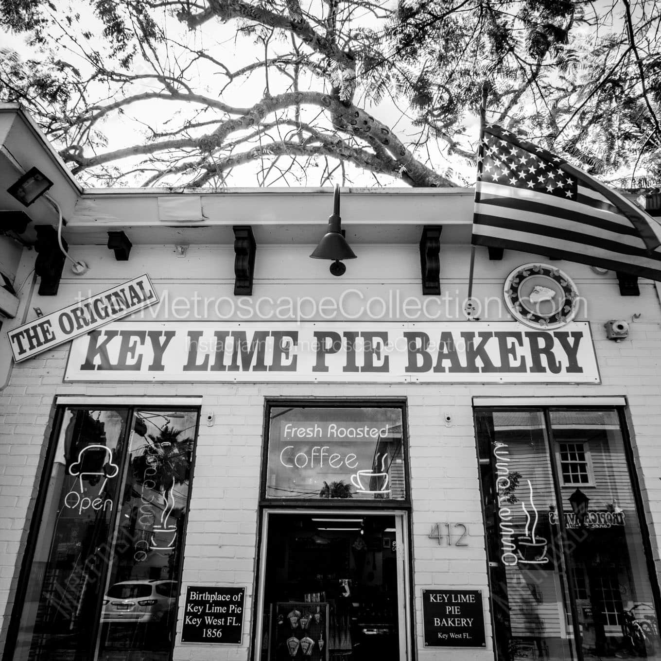 original key lime pie bakery Black & White Office Art