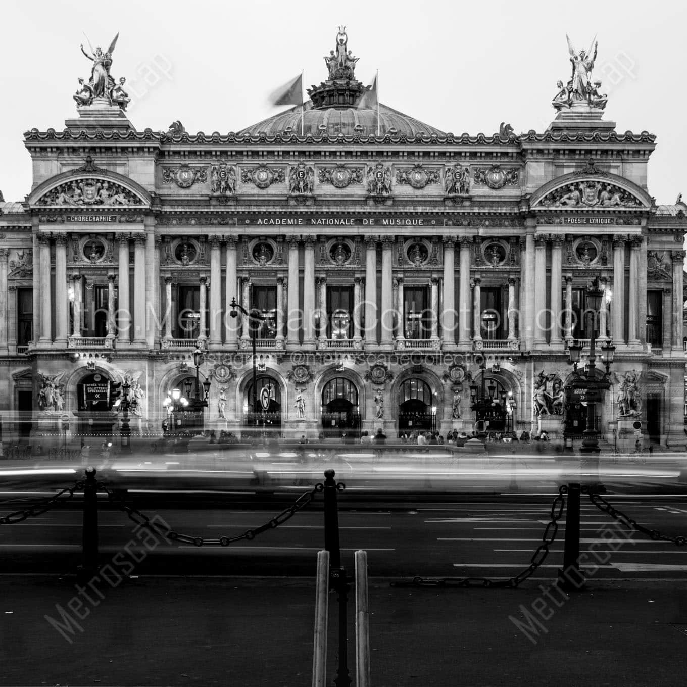 palais garnier opera house Black & White Office Art