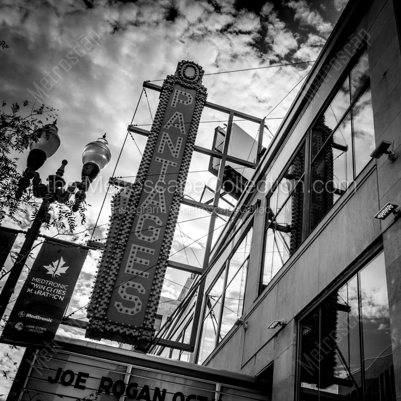 pantages theater sign Black & White Office Art