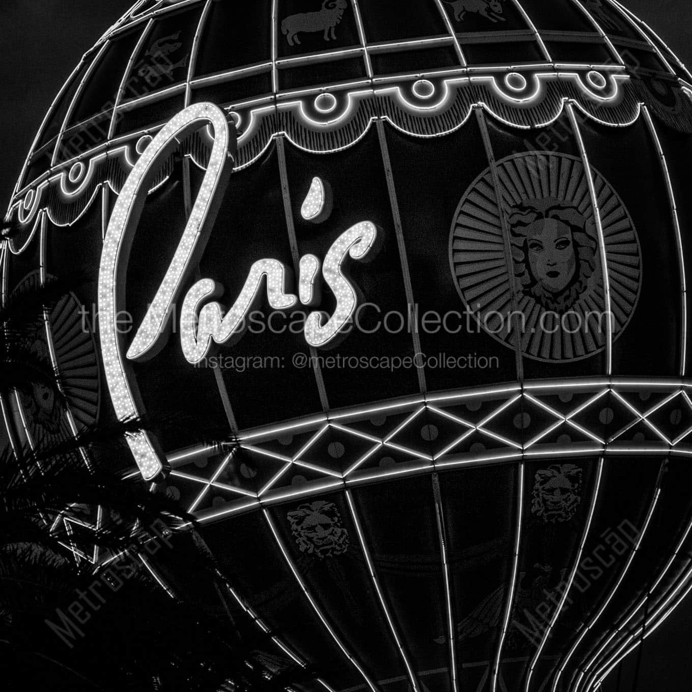 paris balloon sign Black & White Office Art