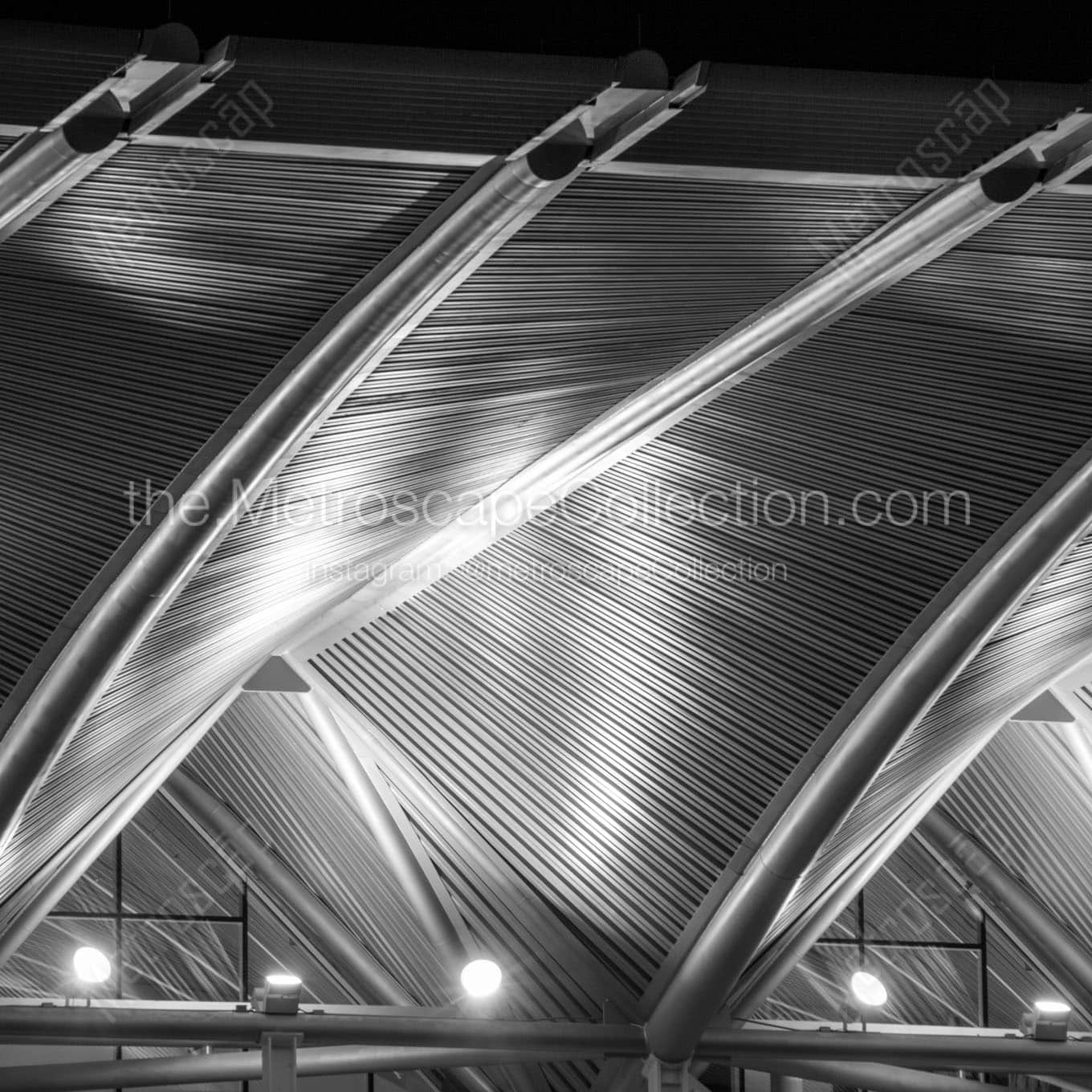 phillips performing arts center canopy Black & White Office Art