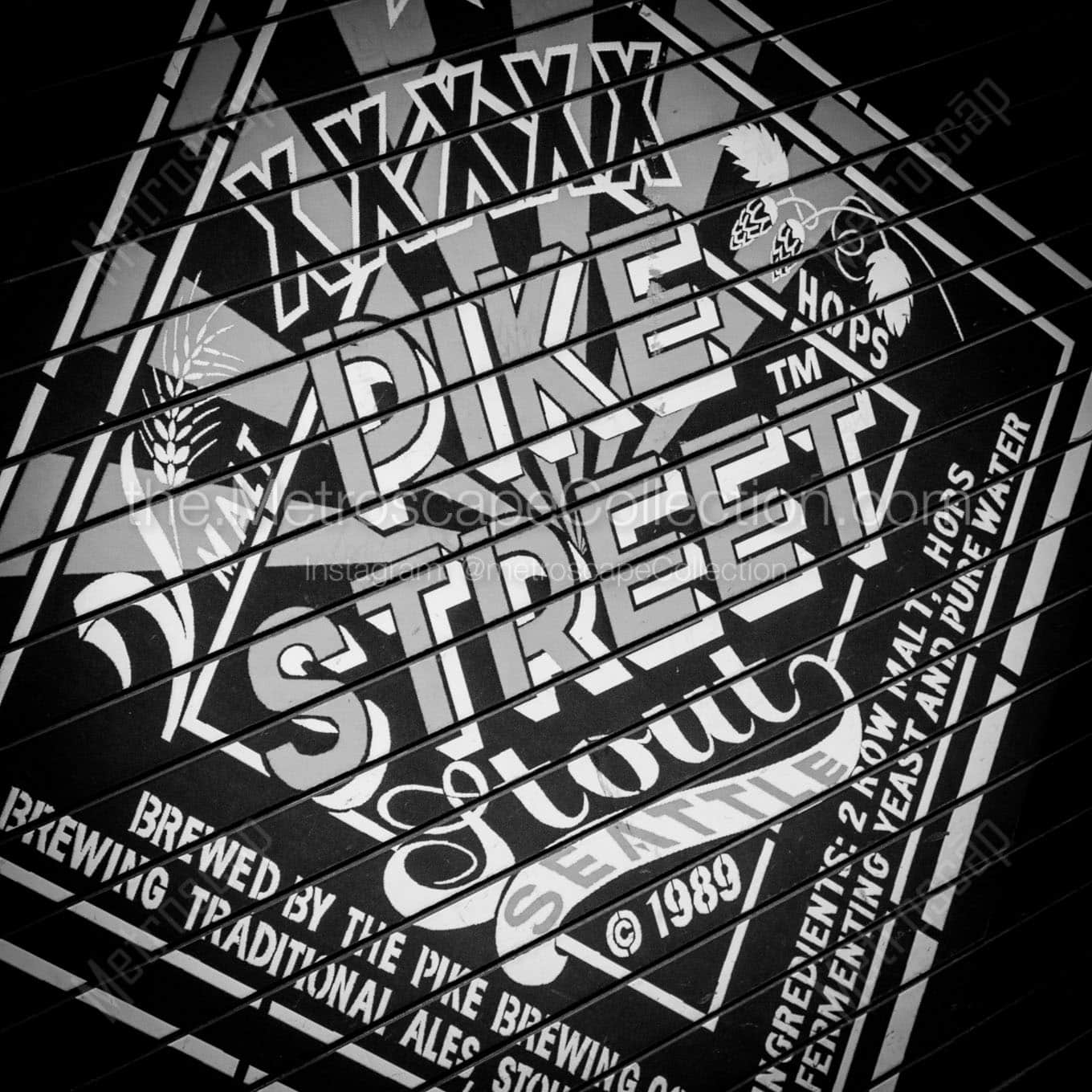pike street stout Black & White Office Art