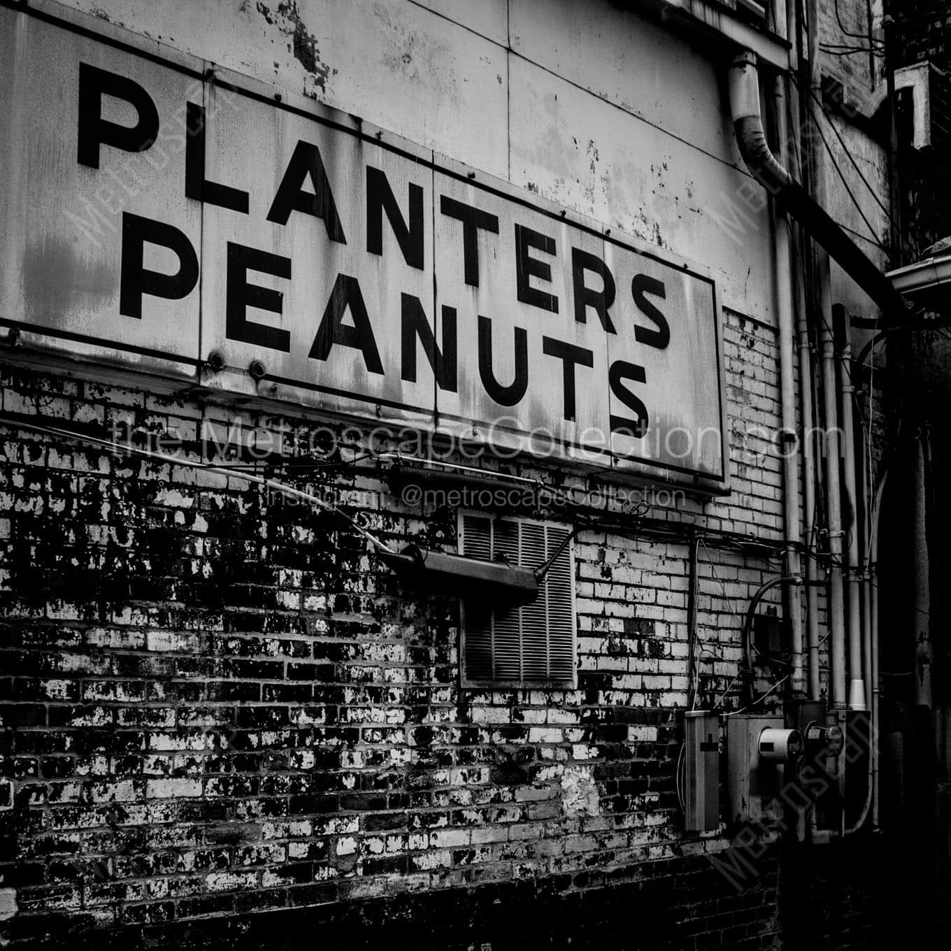 planters peanuts shop Black & White Office Art