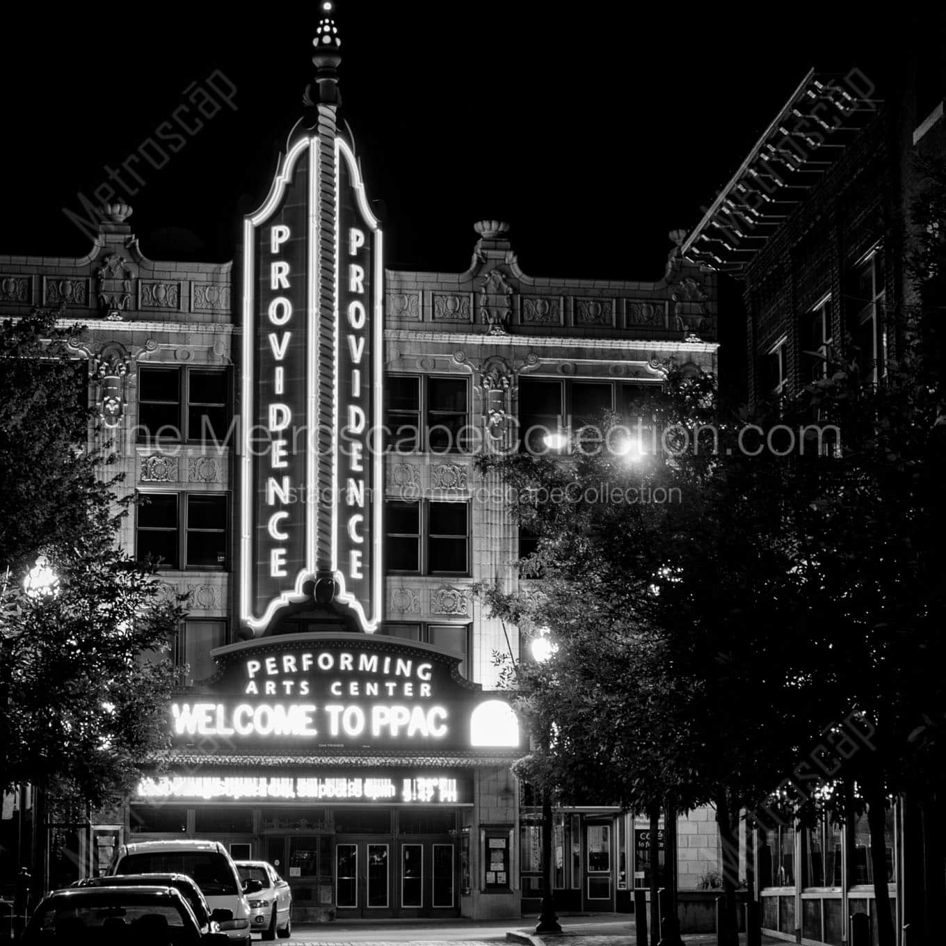 providence performing arts center Black & White Office Art