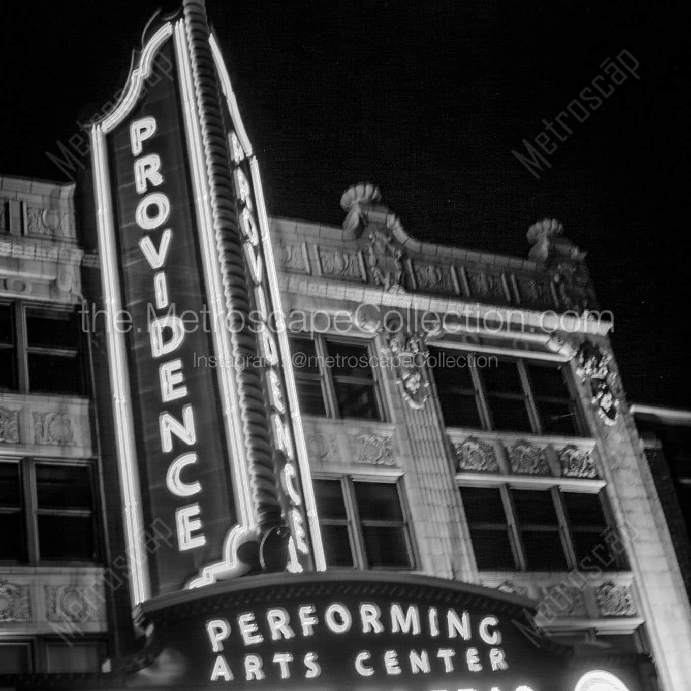 providence performing arts center sign Black & White Office Art