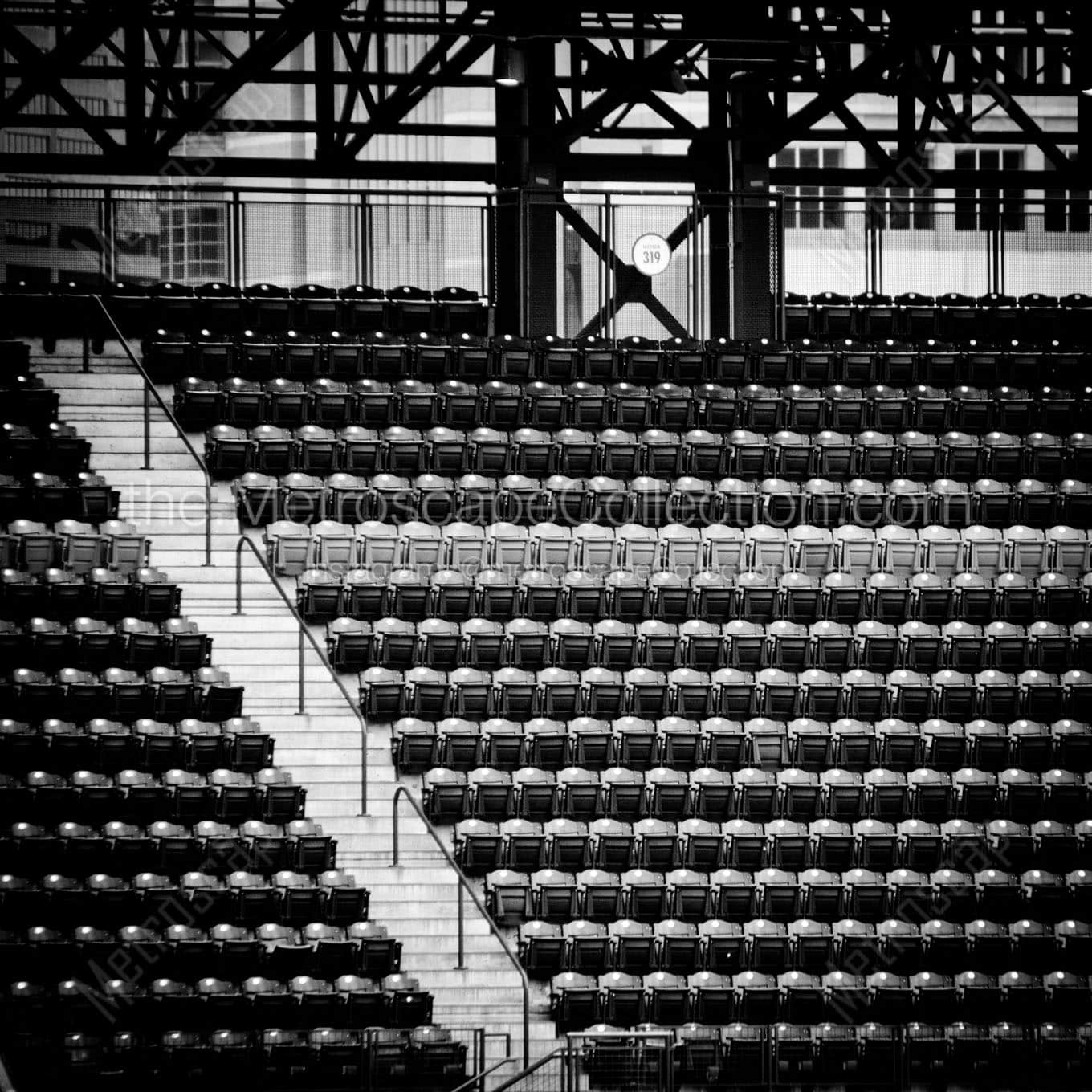 purple row coors field 5280 feet Black & White Office Art