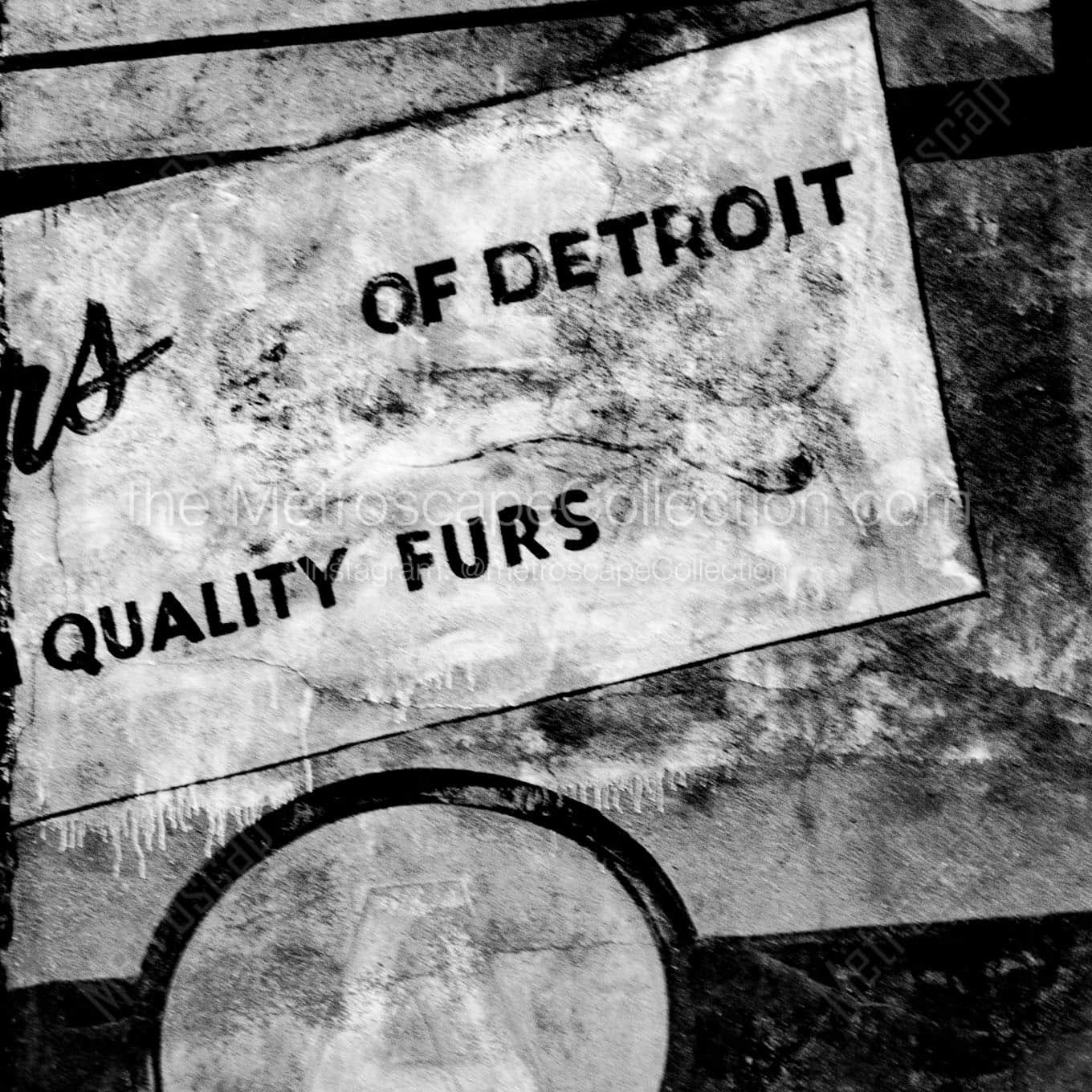 quality detroit furs Black & White Office Art
