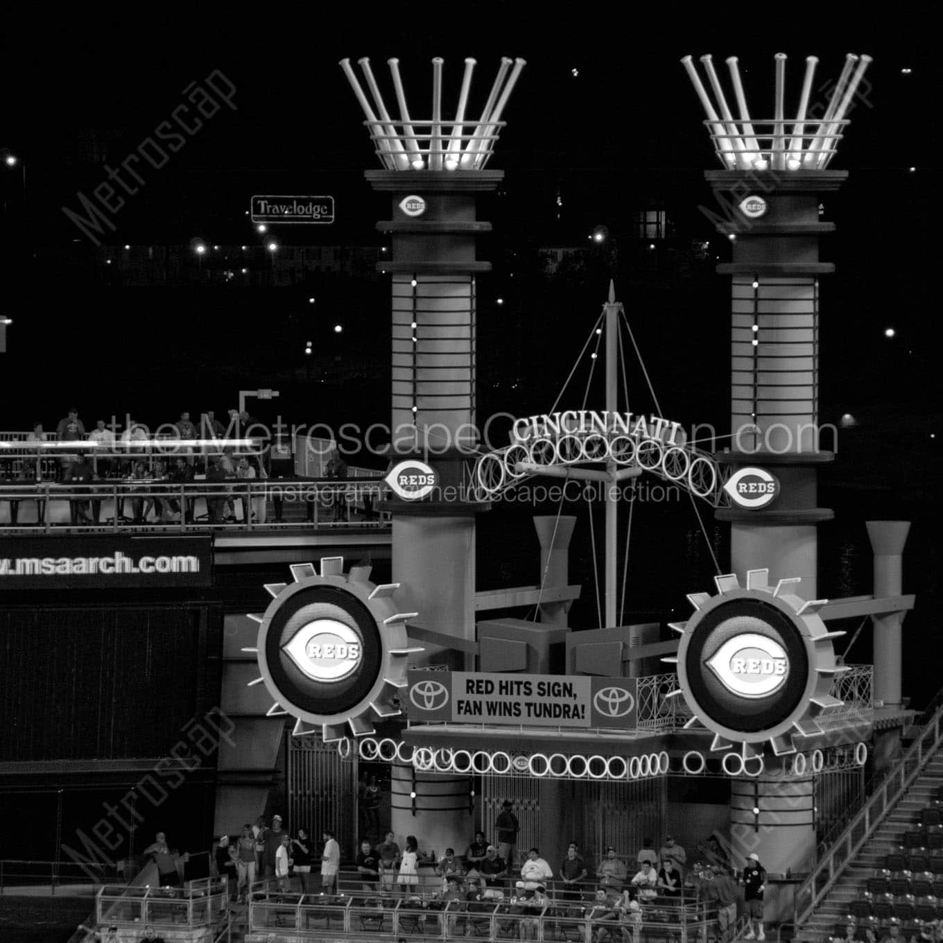 riverboat smoke stacks gabp Black & White Office Art