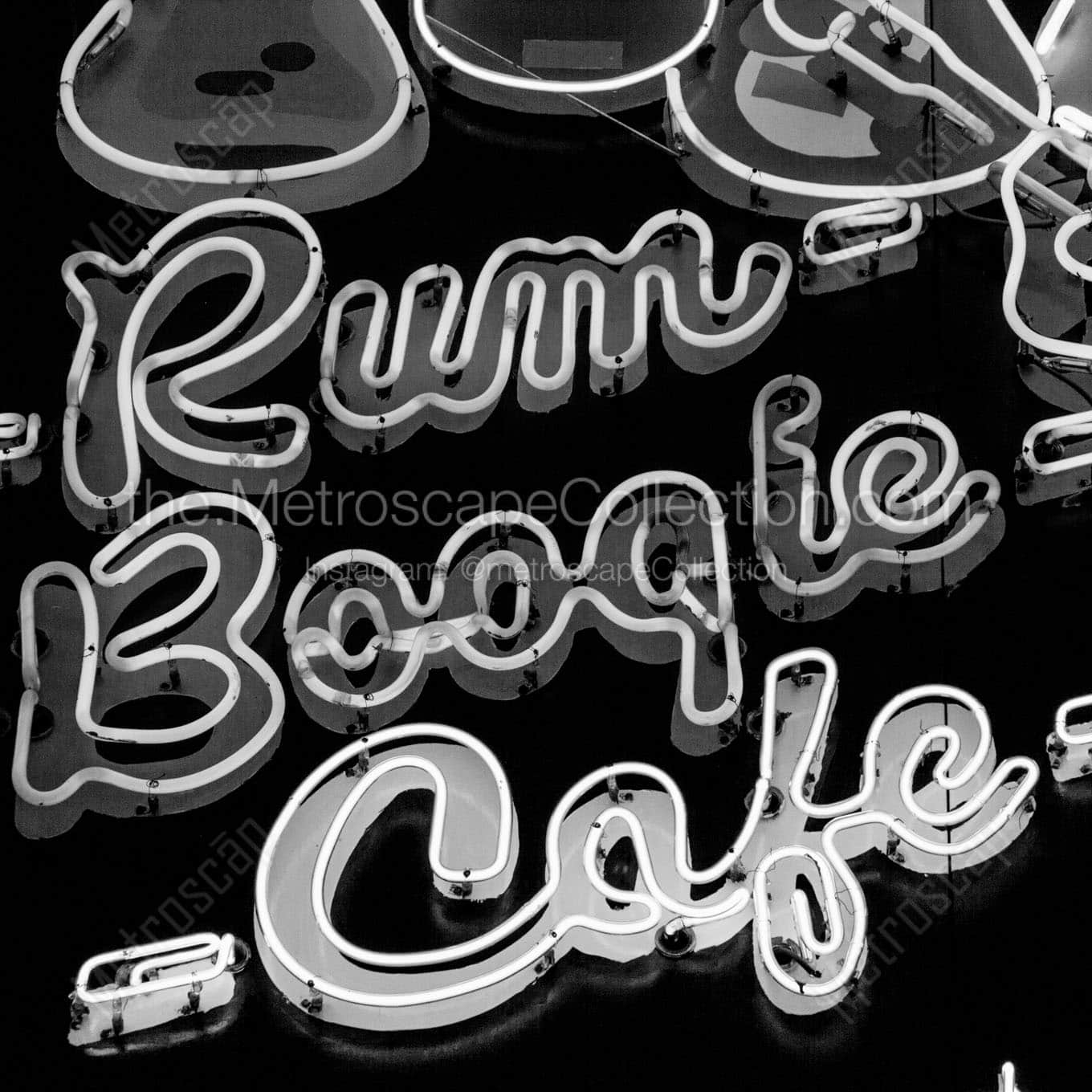 rum boogie cafe Black & White Office Art