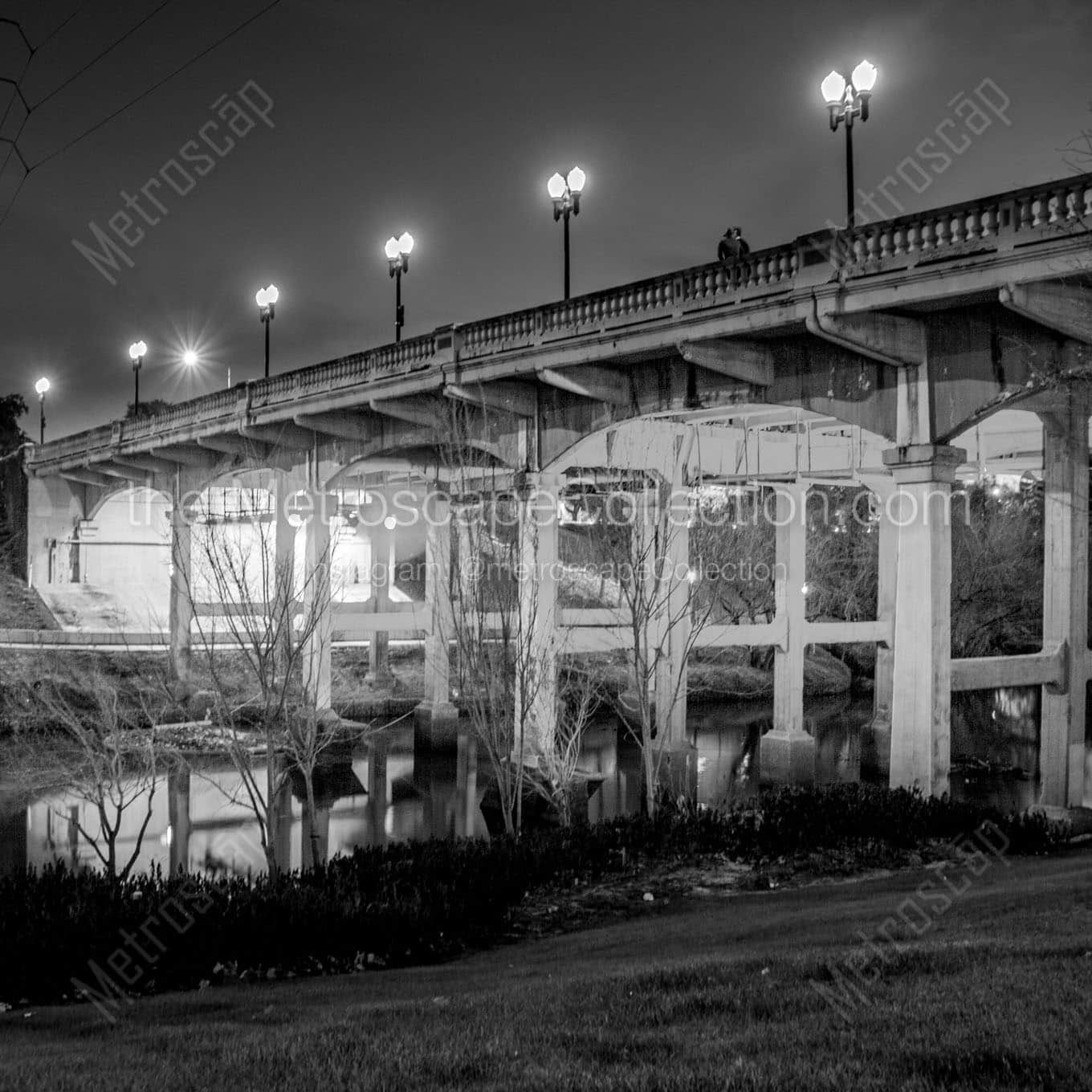 sabine bridge elanor tinsley park Black & White Wall Art