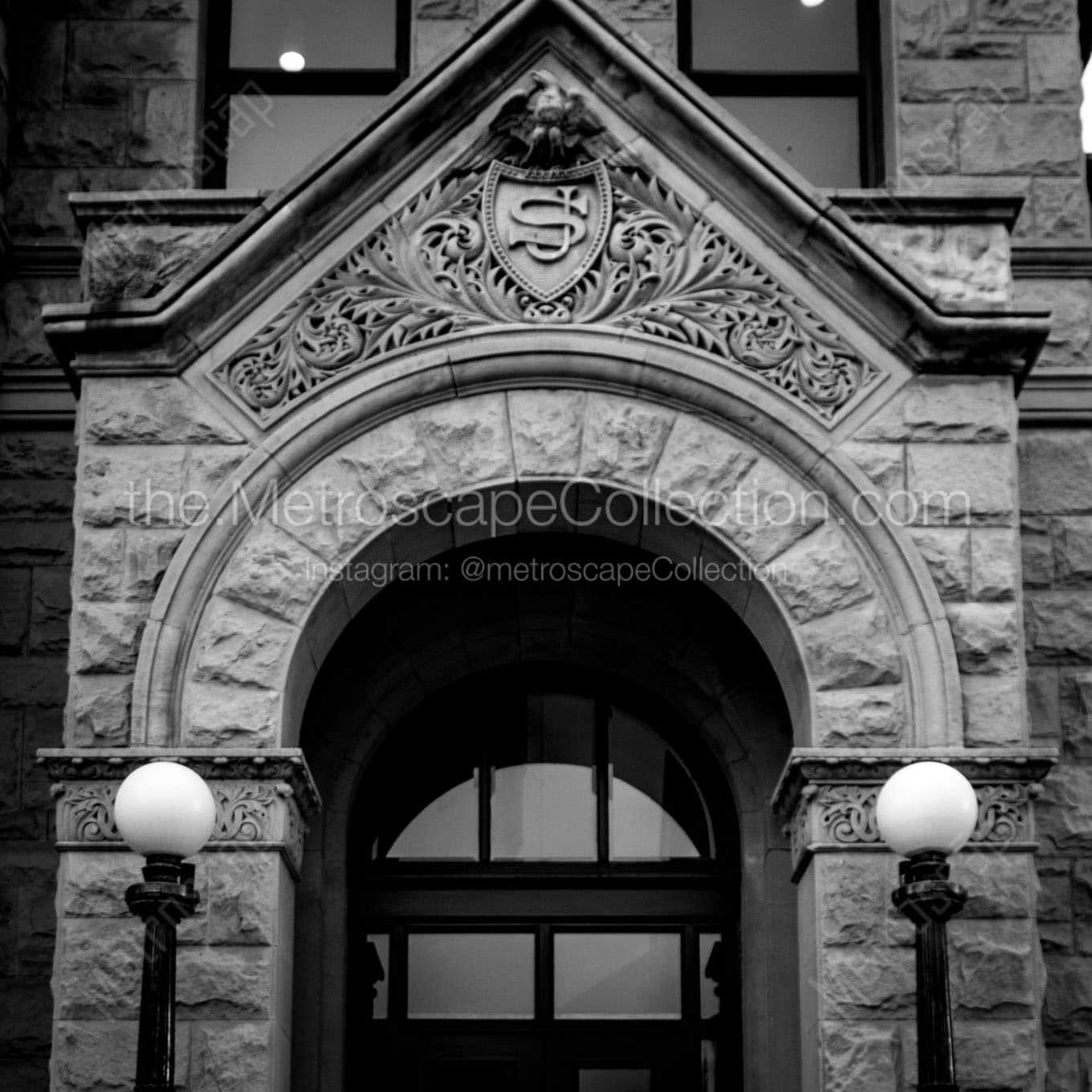 san jose museum of art office entrance Black & White Office Art