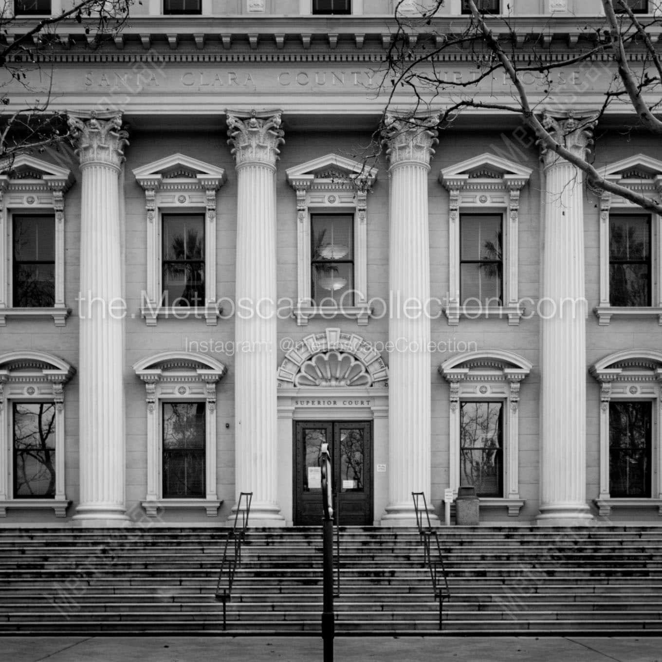 santa clara county courthouse Black & White Office Art