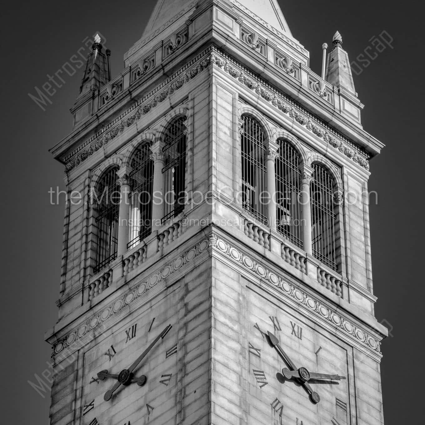 sather tower berkeley Black & White Office Art