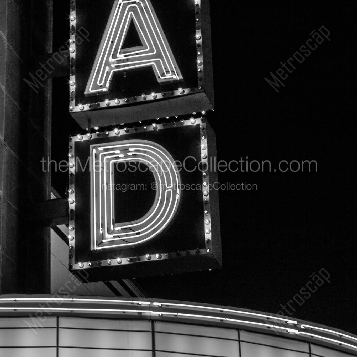 scad theater Black & White Office Art