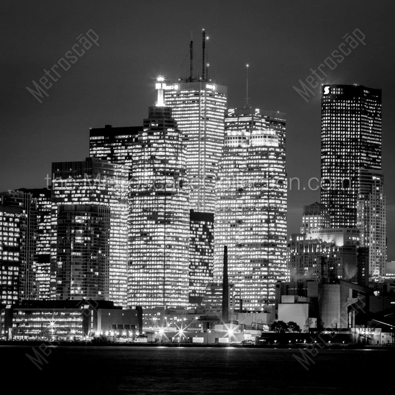 scotia bank tower at night Black & White Office Art