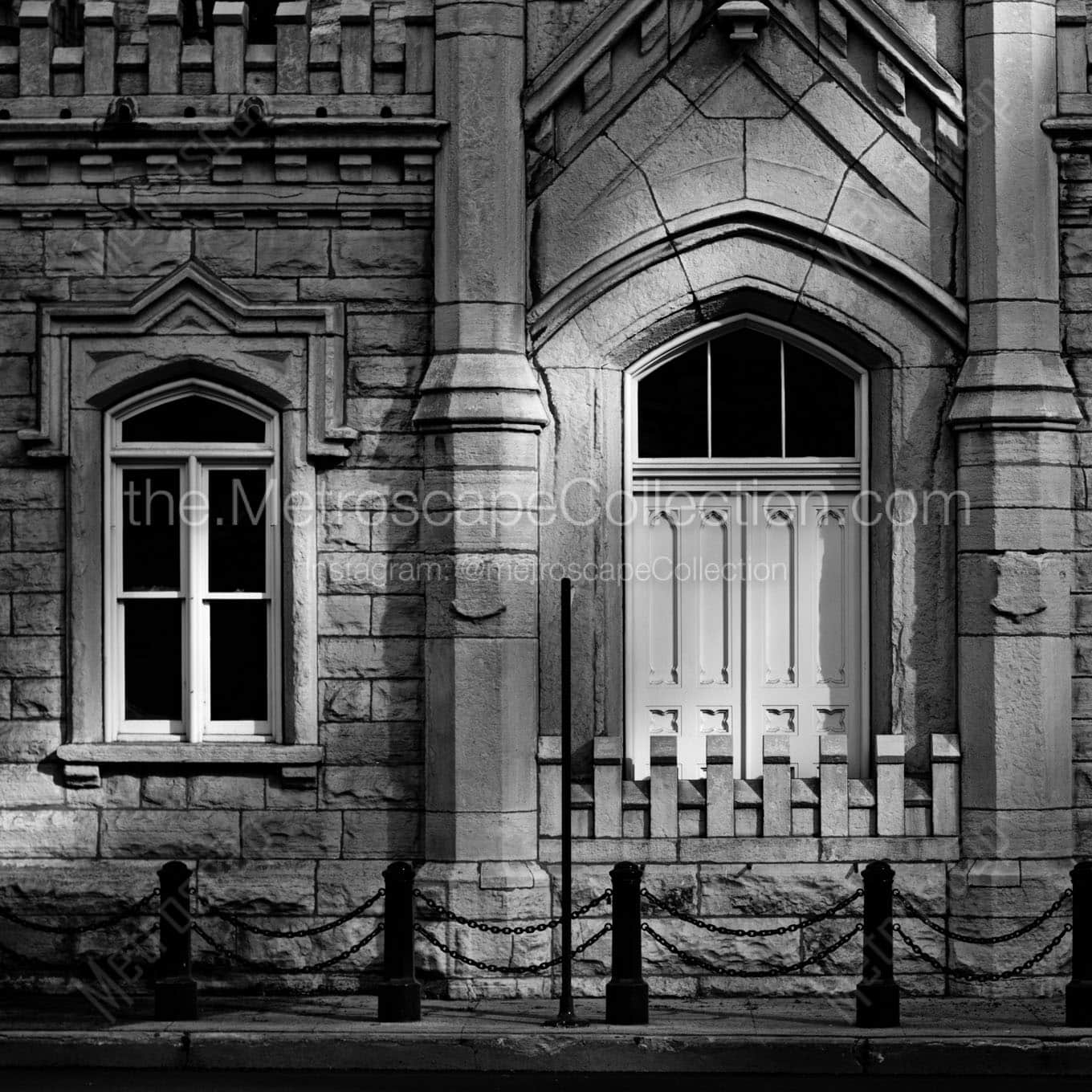 side door of old chicago water tower Black & White Office Art