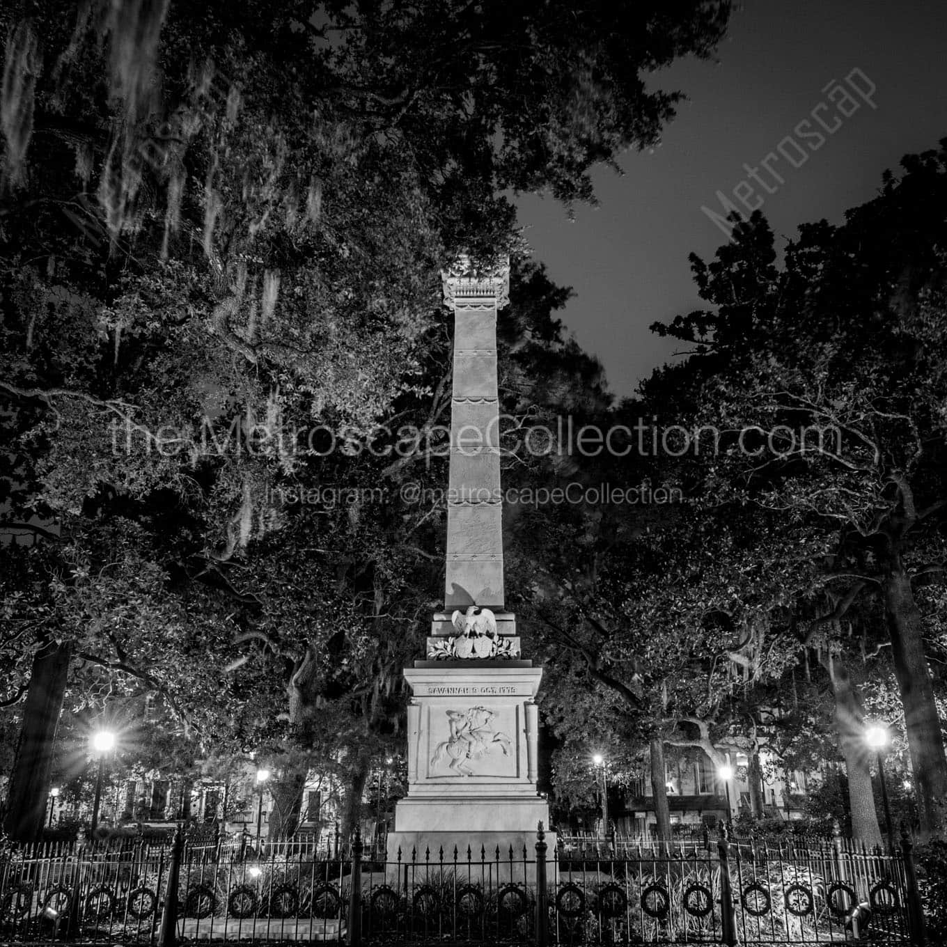 siege of savannah monument Black & White Office Art