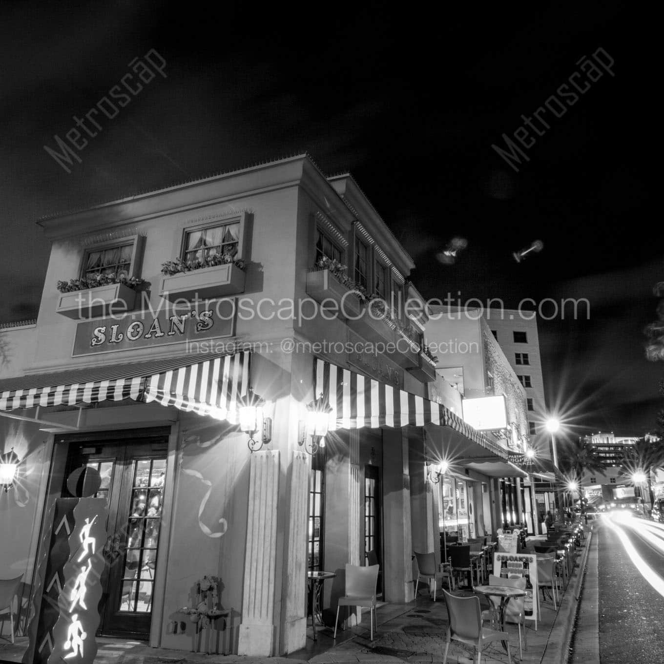 sloans ice cream shop on clematis Black & White Wall Art