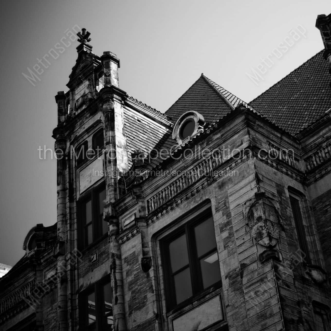 st louis city hall building Black & White Office Art