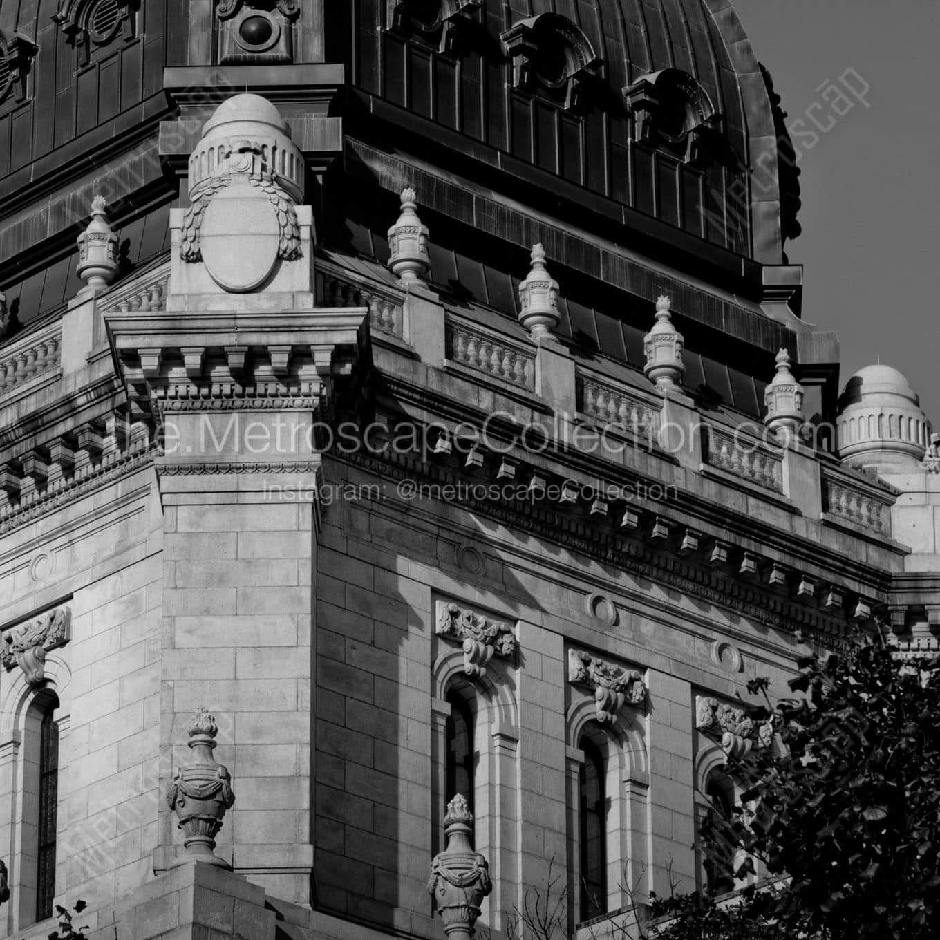st mary basilica dome Black & White Office Art