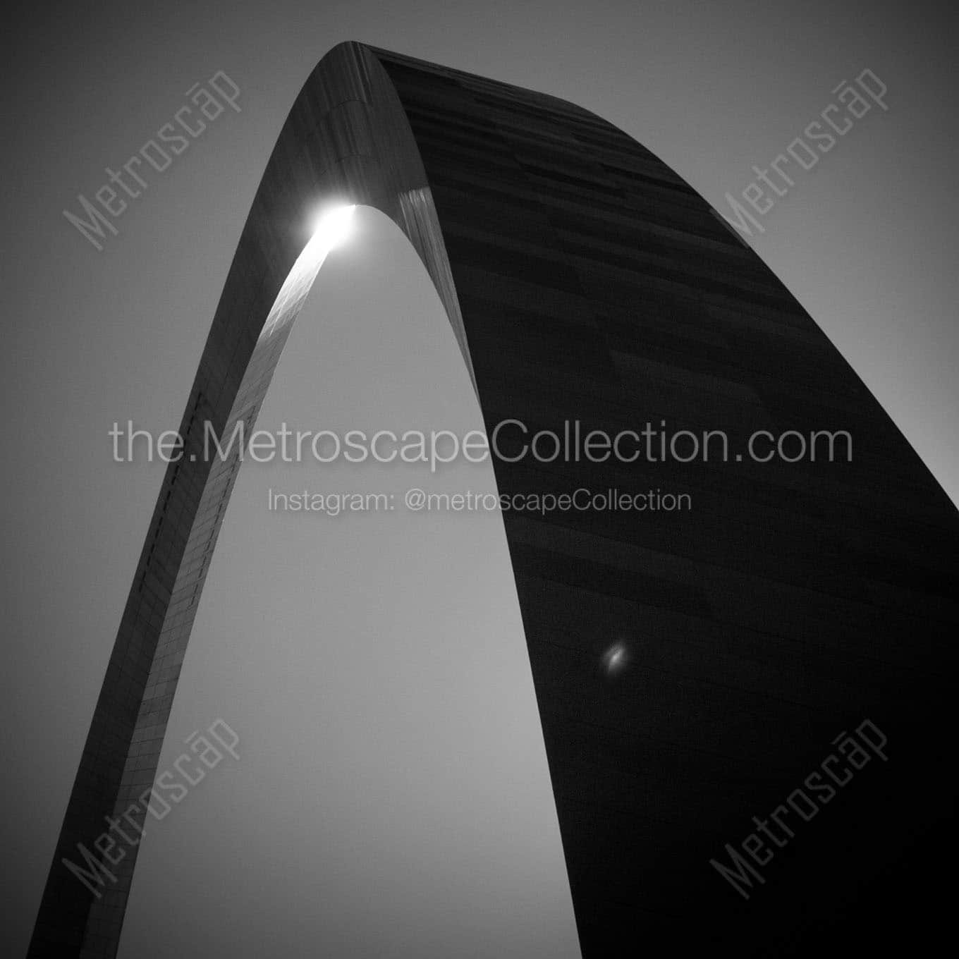 stainless steel gateway arch Black & White Office Art