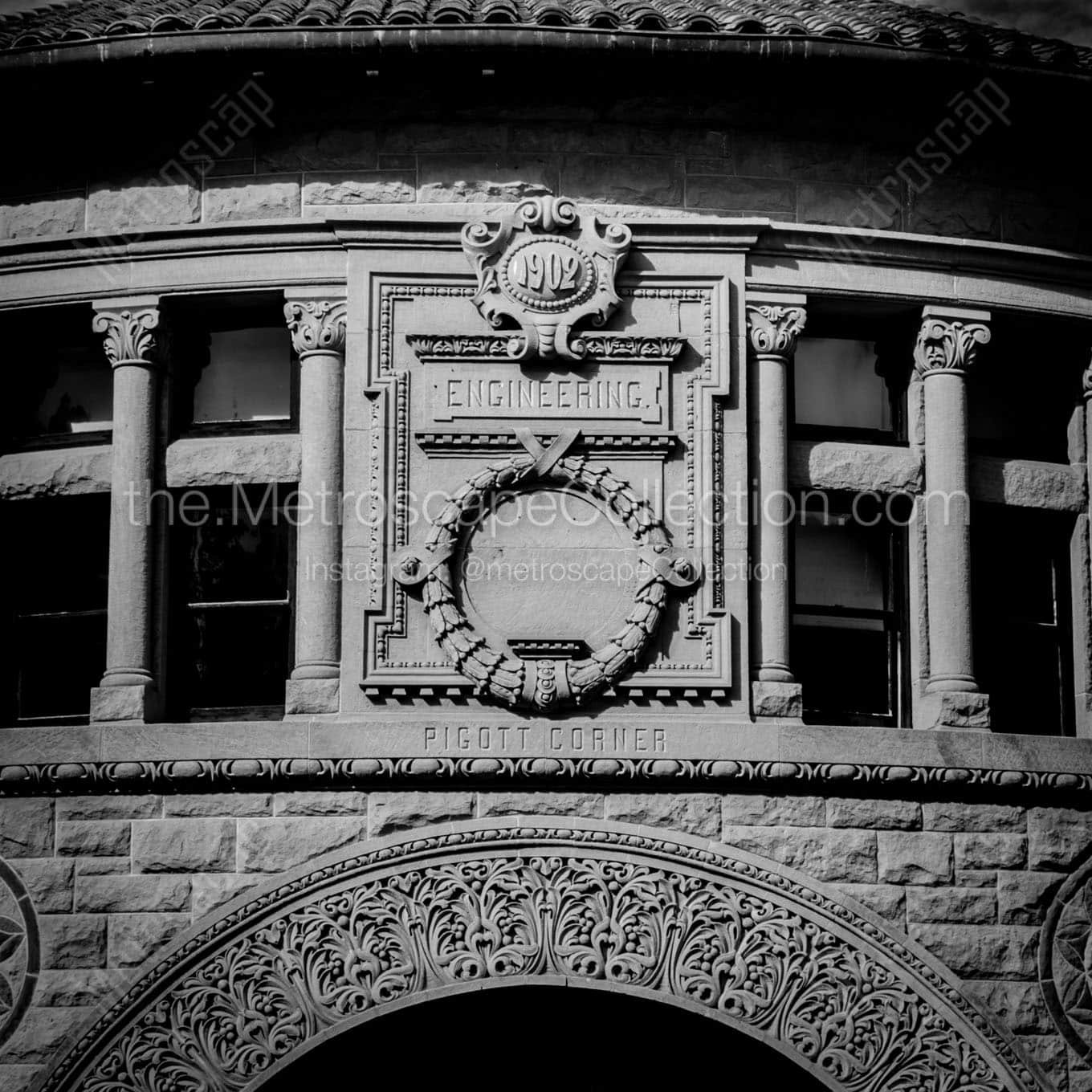 stanford school of engineering Black & White Office Art