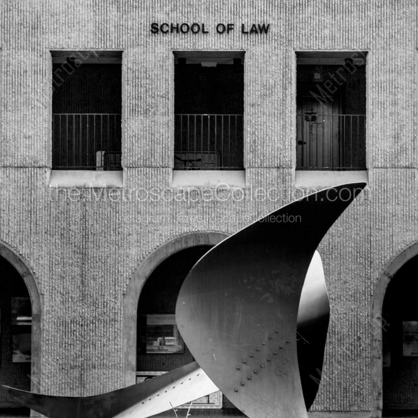 stanford school of law Black & White Office Art