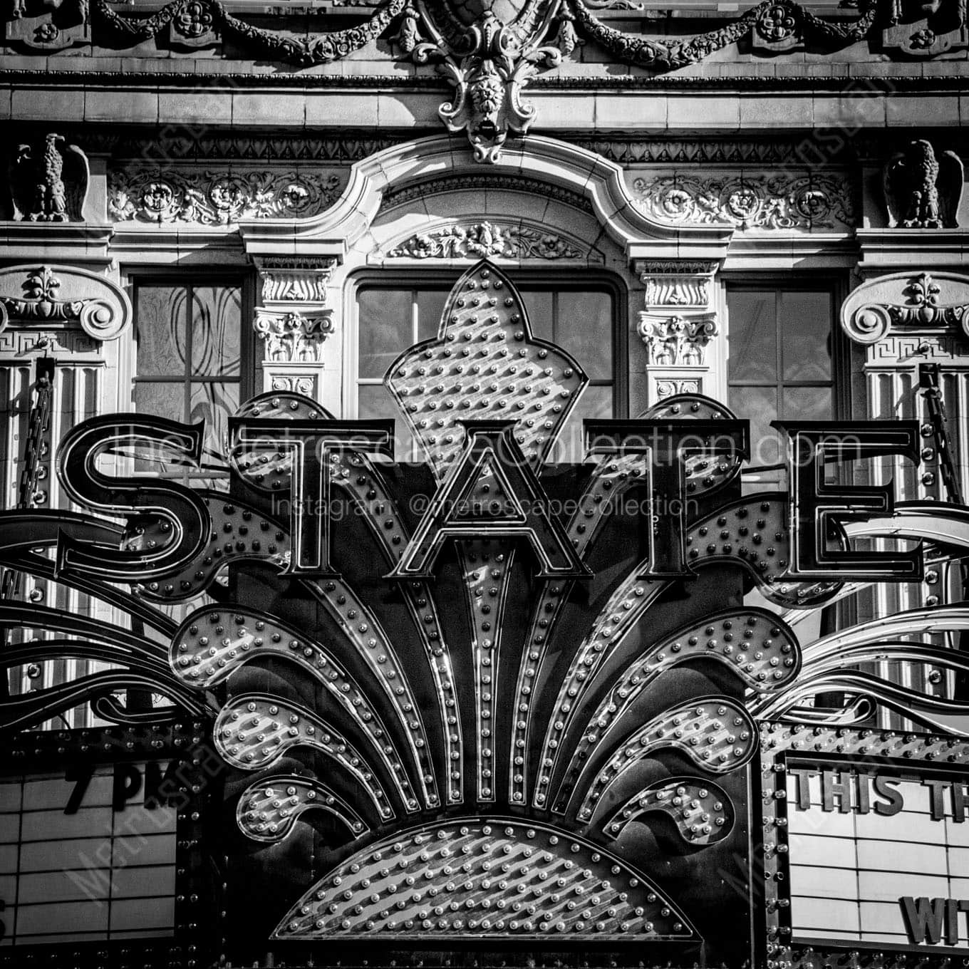state theater Black & White Office Art