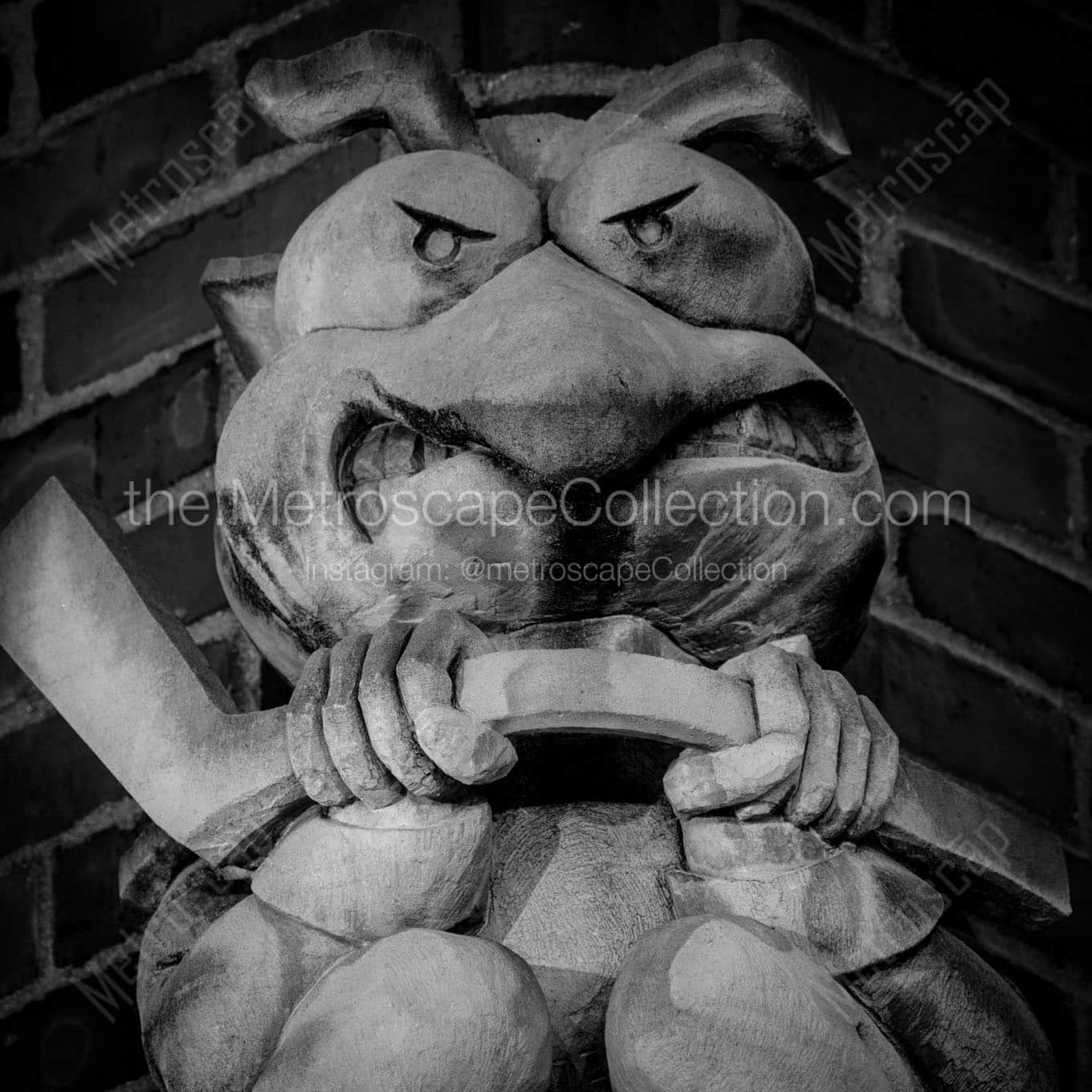 stinger gargoyle arena district Black & White Office Art