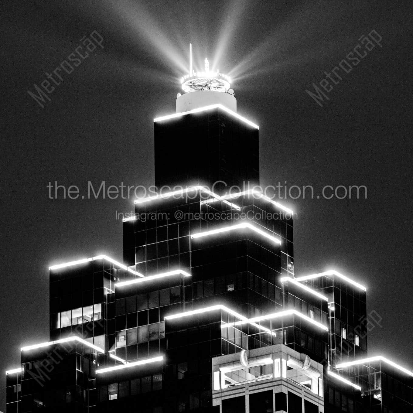 suntrust plaza building Black & White Office Art