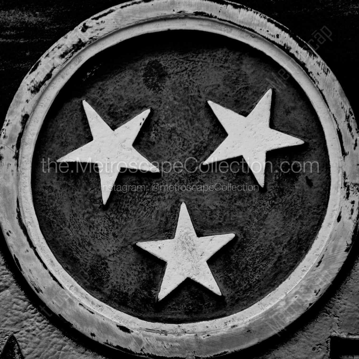 tennessee stars Black & White Office Art