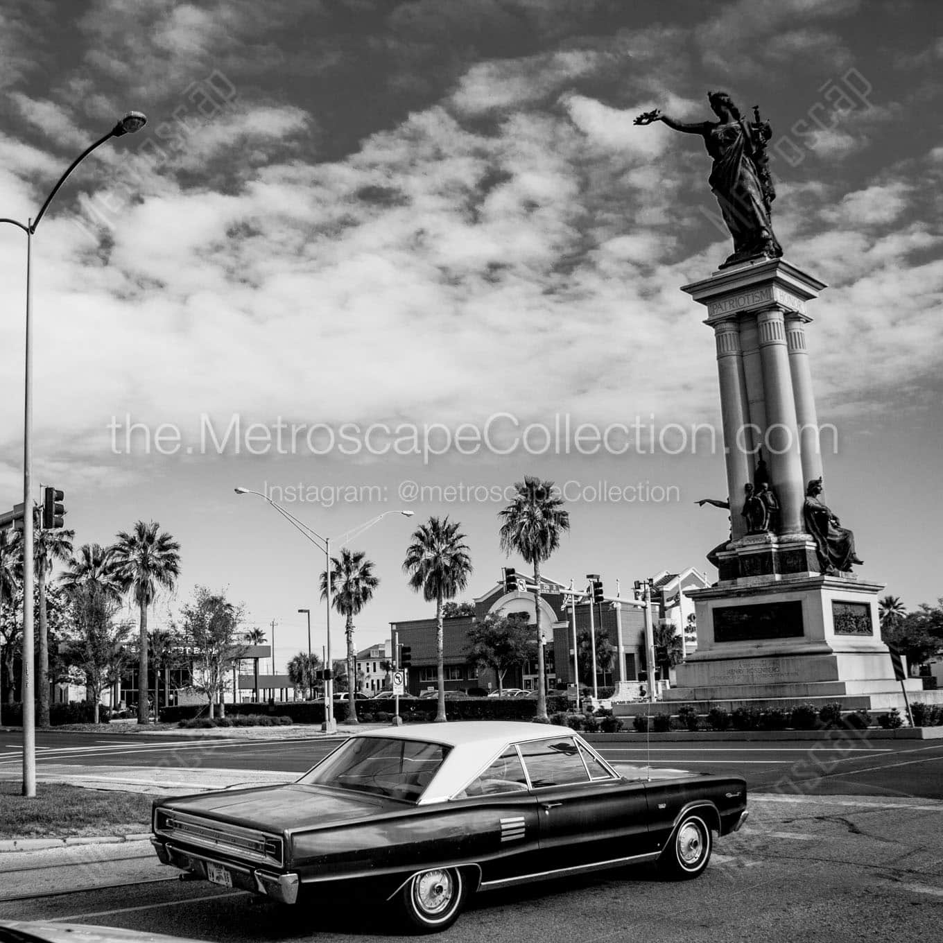 texas revolution monument Black & White Office Art